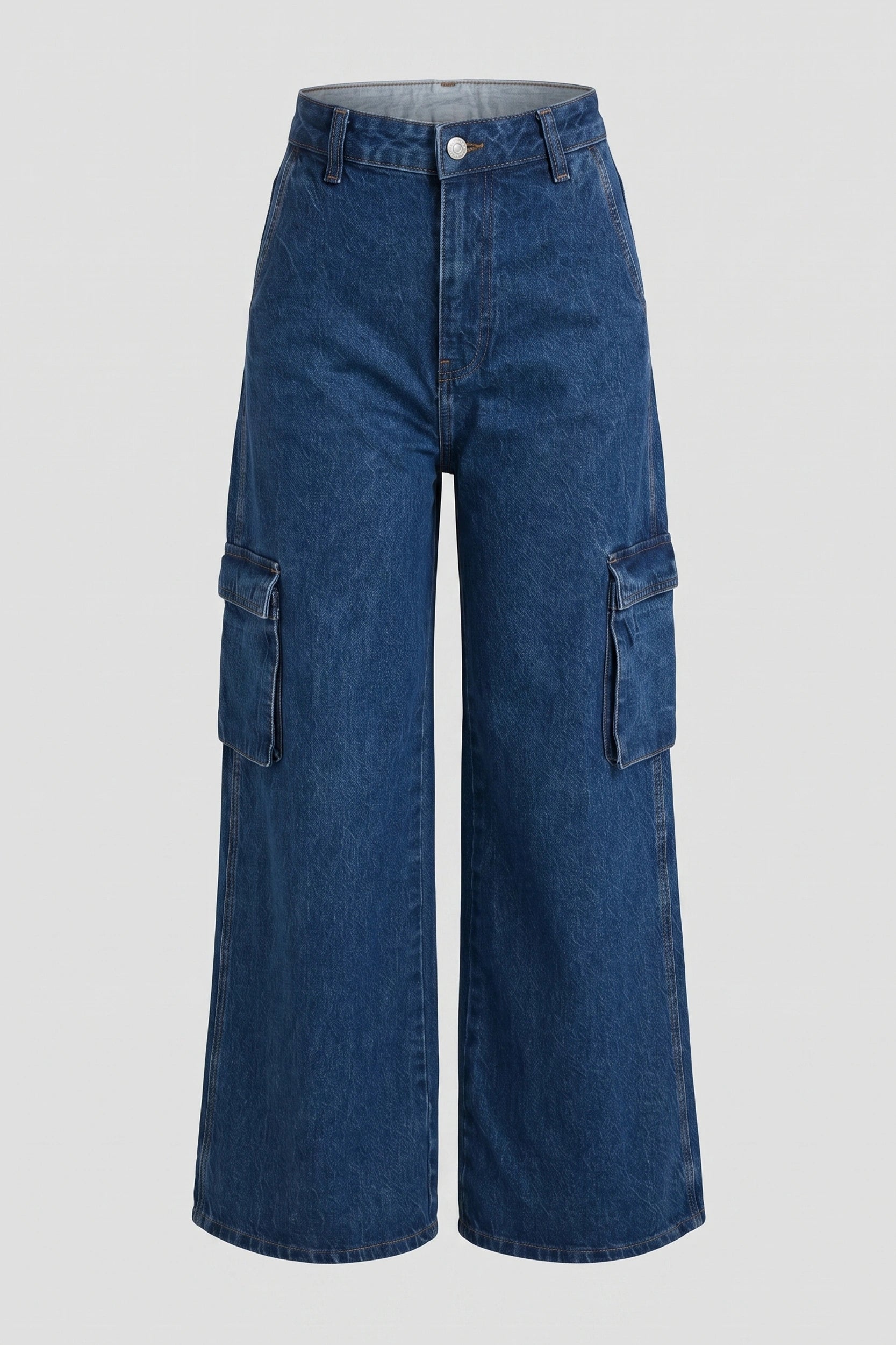 Denim Loose Cargo Pants for Women Relaxed Casual Fit