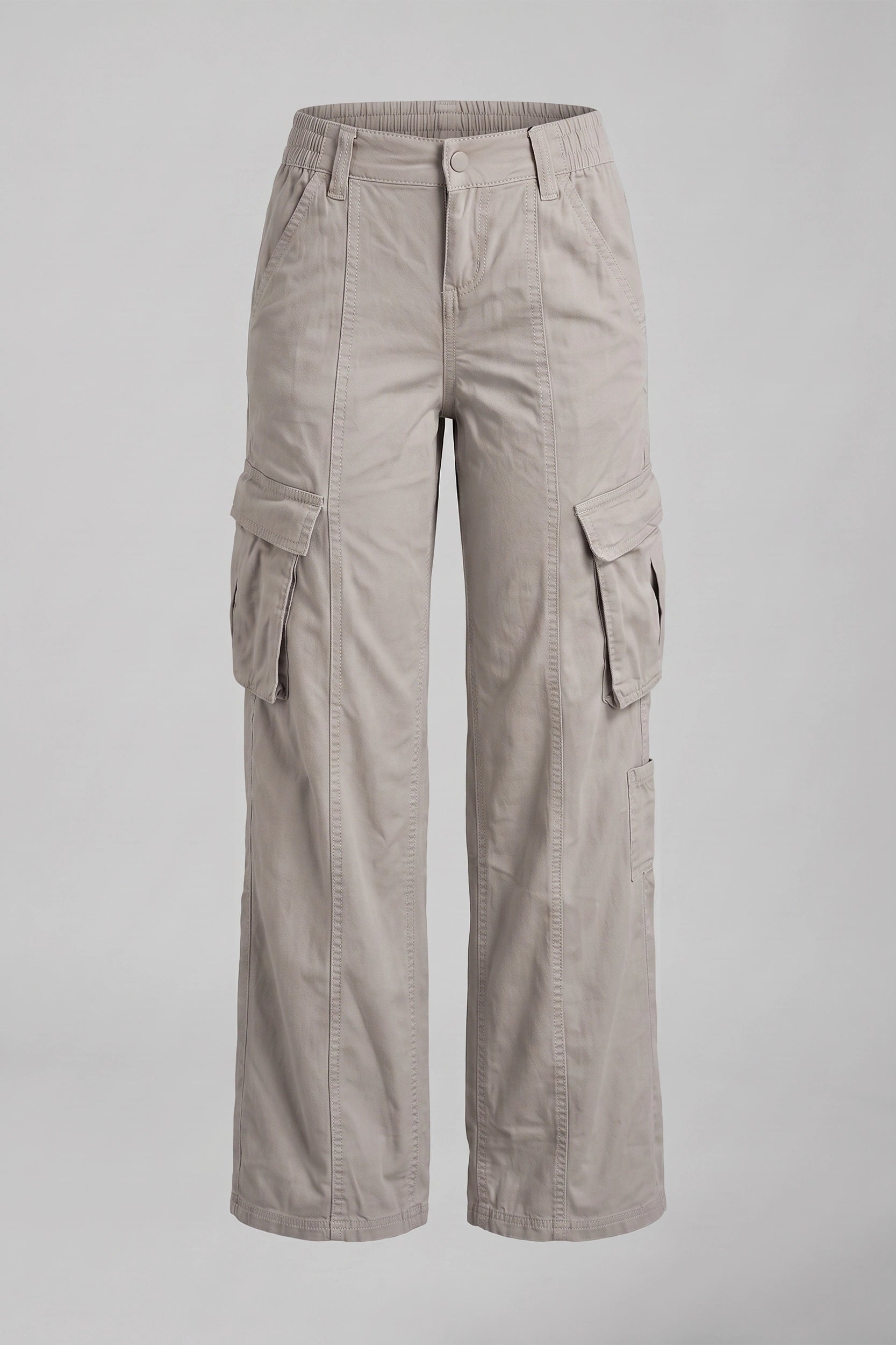 High Rise 5 Pocket Soft Cargo Pants Women Casual