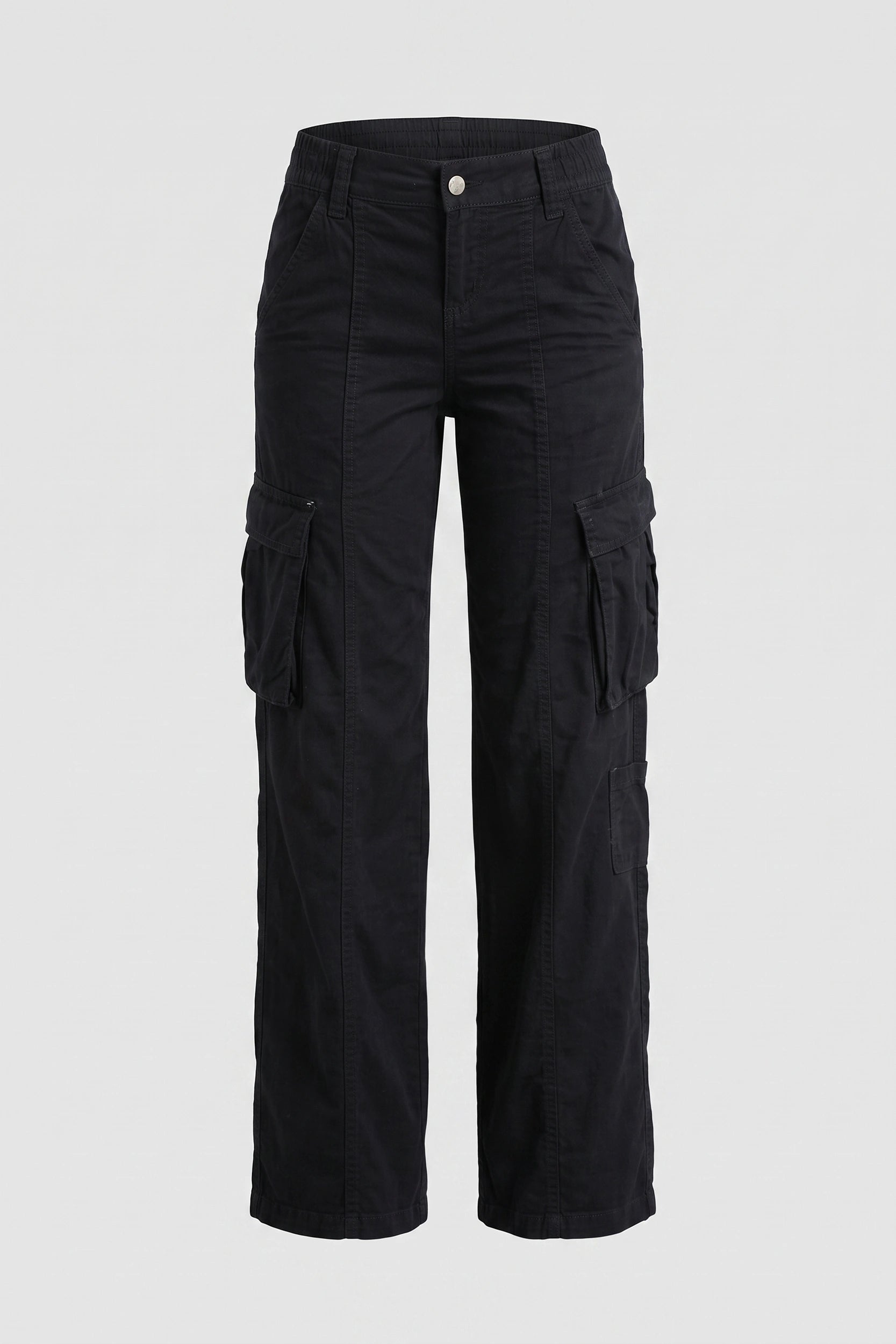 High Rise 5 Pocket Soft Cargo Pants Women Casual