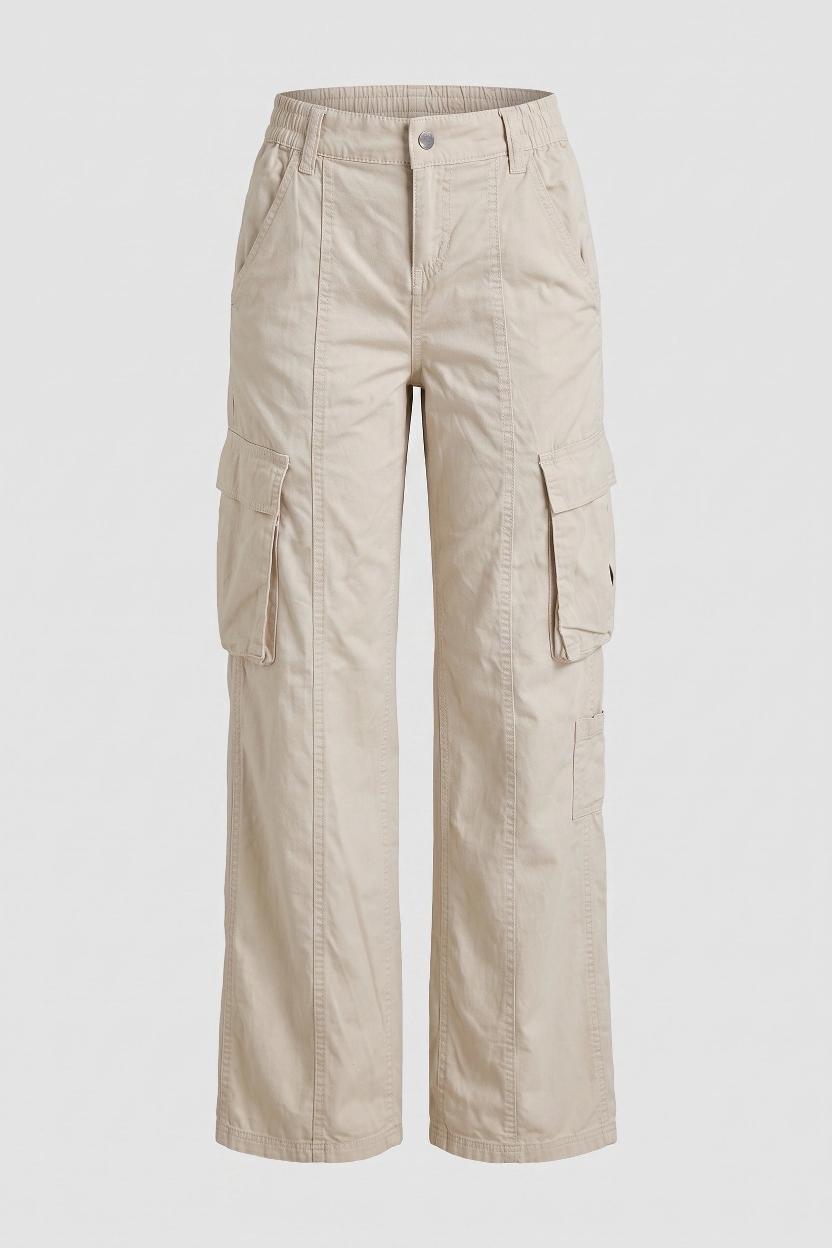 High Rise 5 Pocket Soft Cargo Pants Women Casual