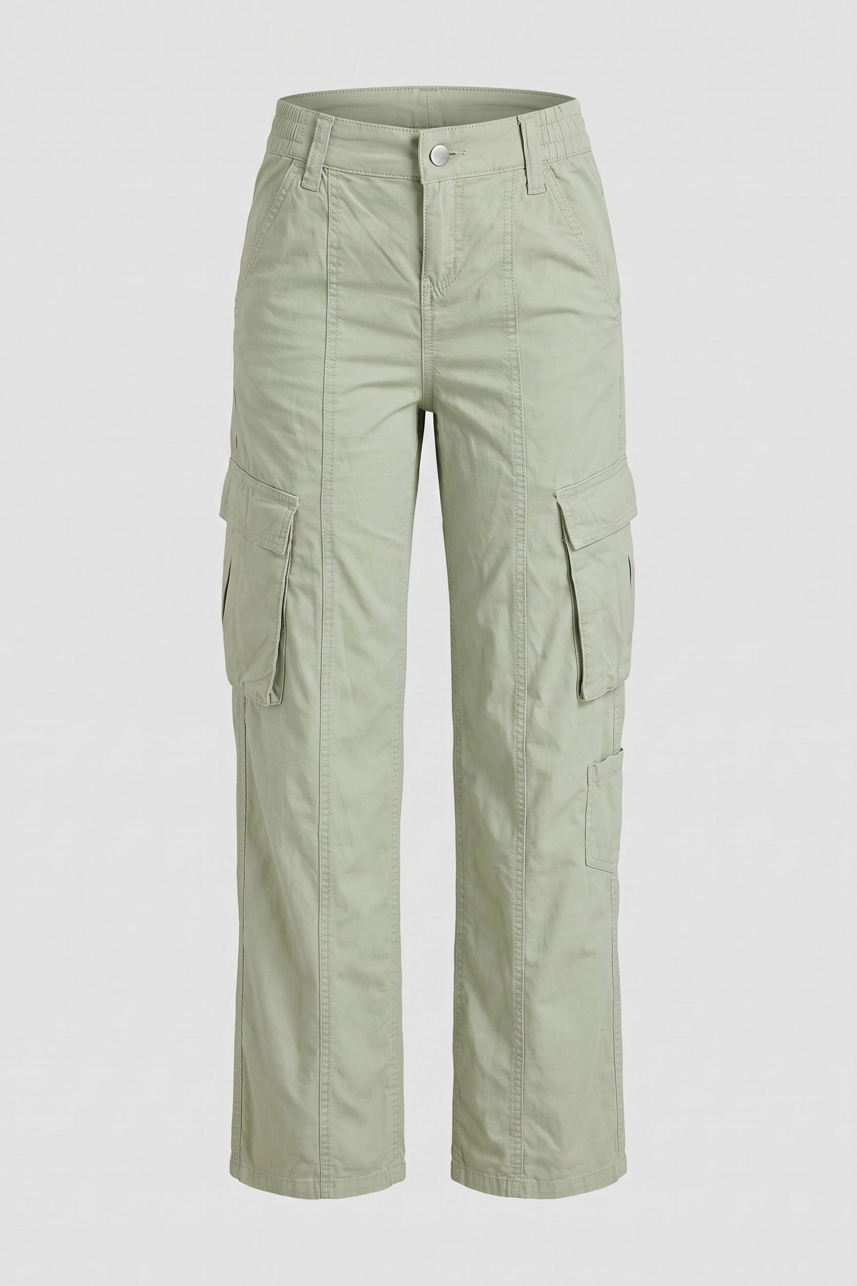 High Rise 5 Pocket Soft Cargo Pants Women Casual