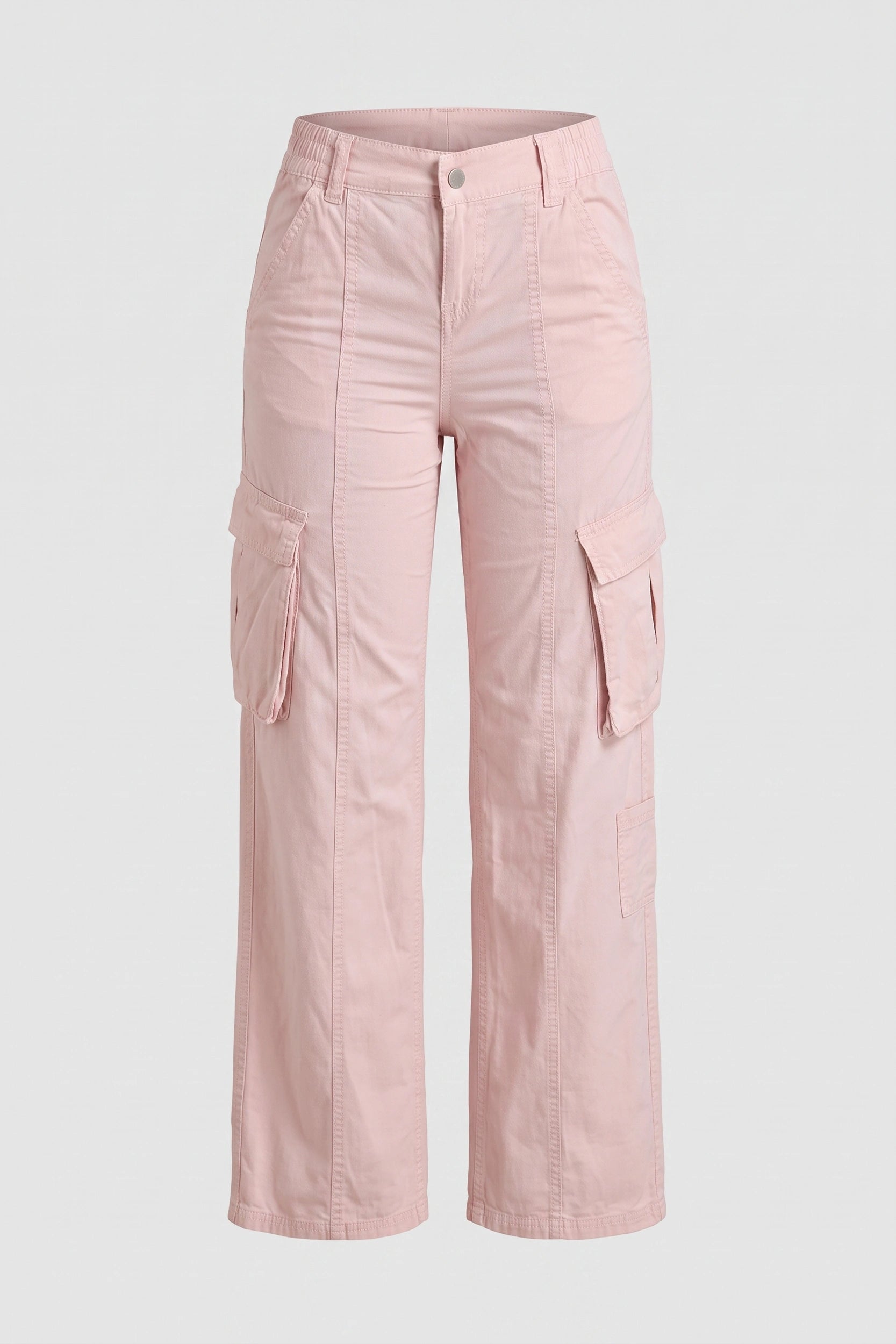 High Rise 5 Pocket Soft Cargo Pants Women Casual