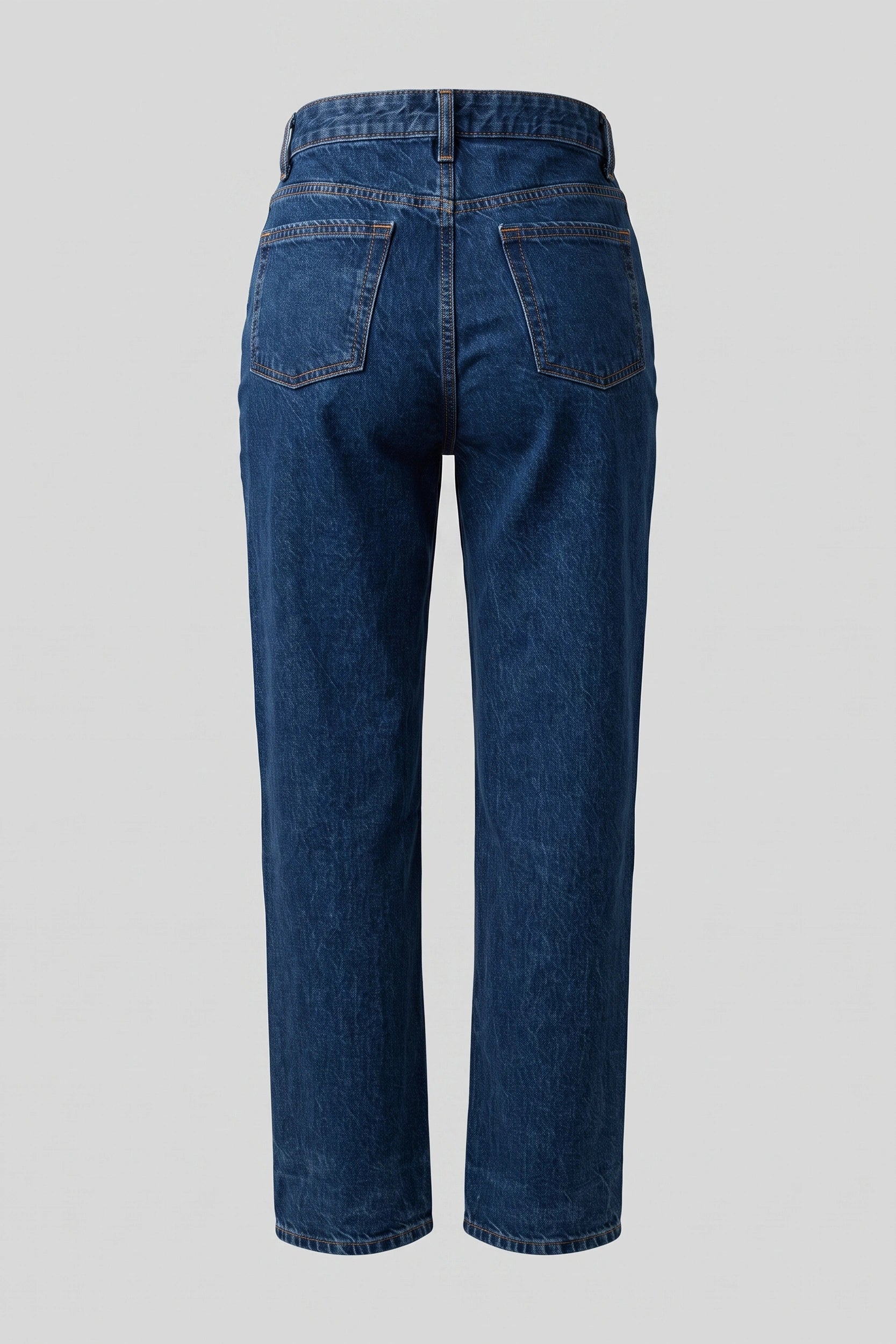 High Rise Mom Jeans Women Marble Blue Relaxed Denim