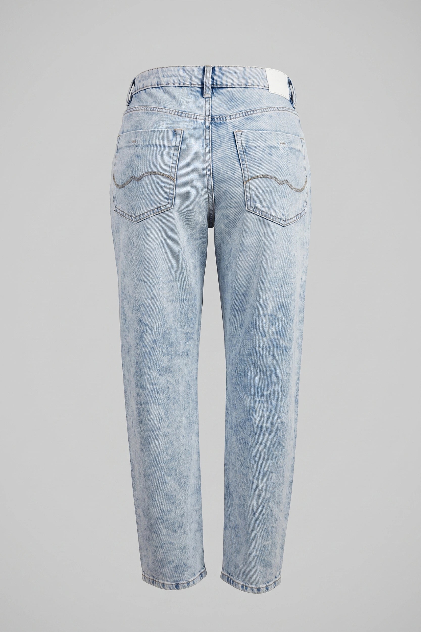 High Rise Mom Jeans Women Light Blue Relaxed Fit Denim