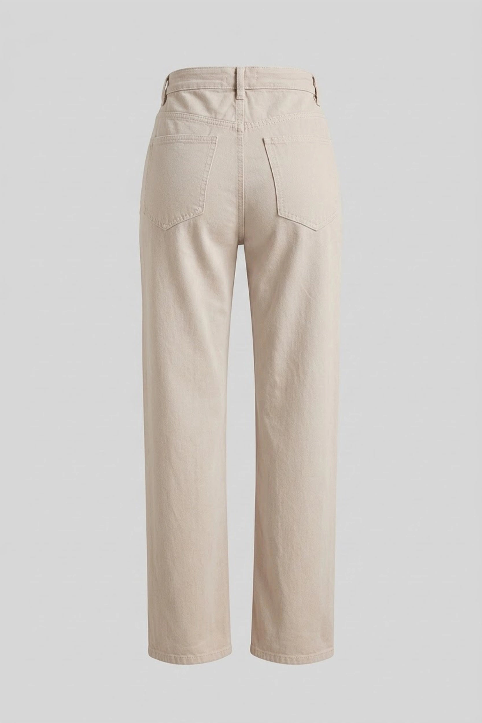 High Rise Straight Cut Pants Women Denim