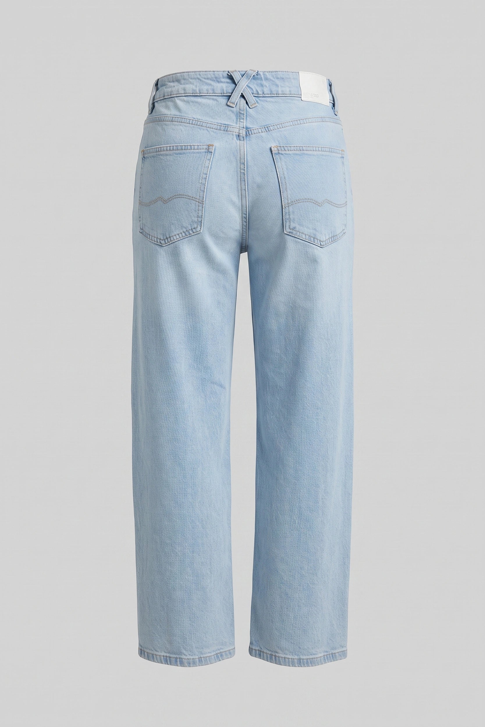 High Rise Straight Cut Pants Women Denim