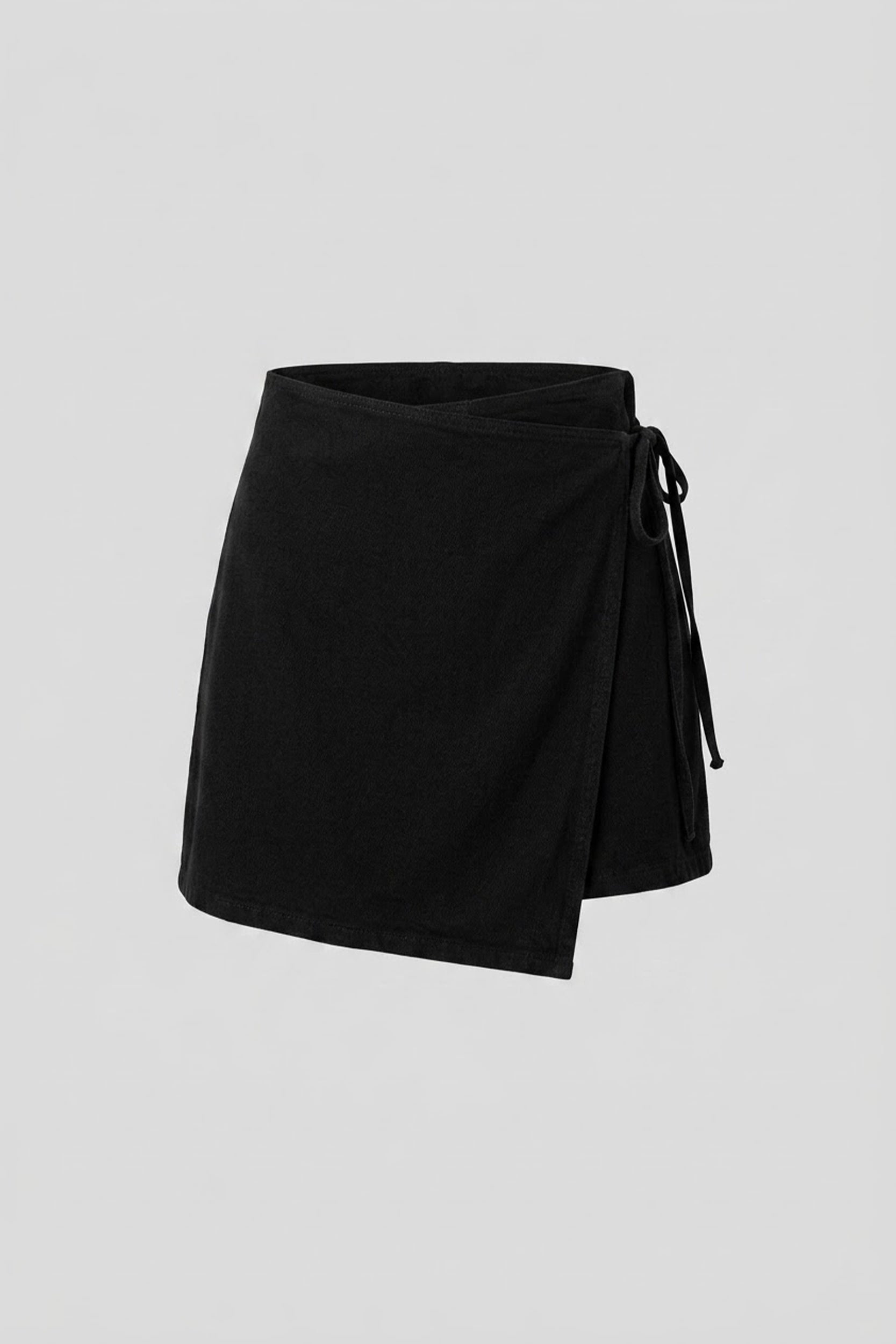 High Rise Skort with Side Ribbon Women Casual Skirt