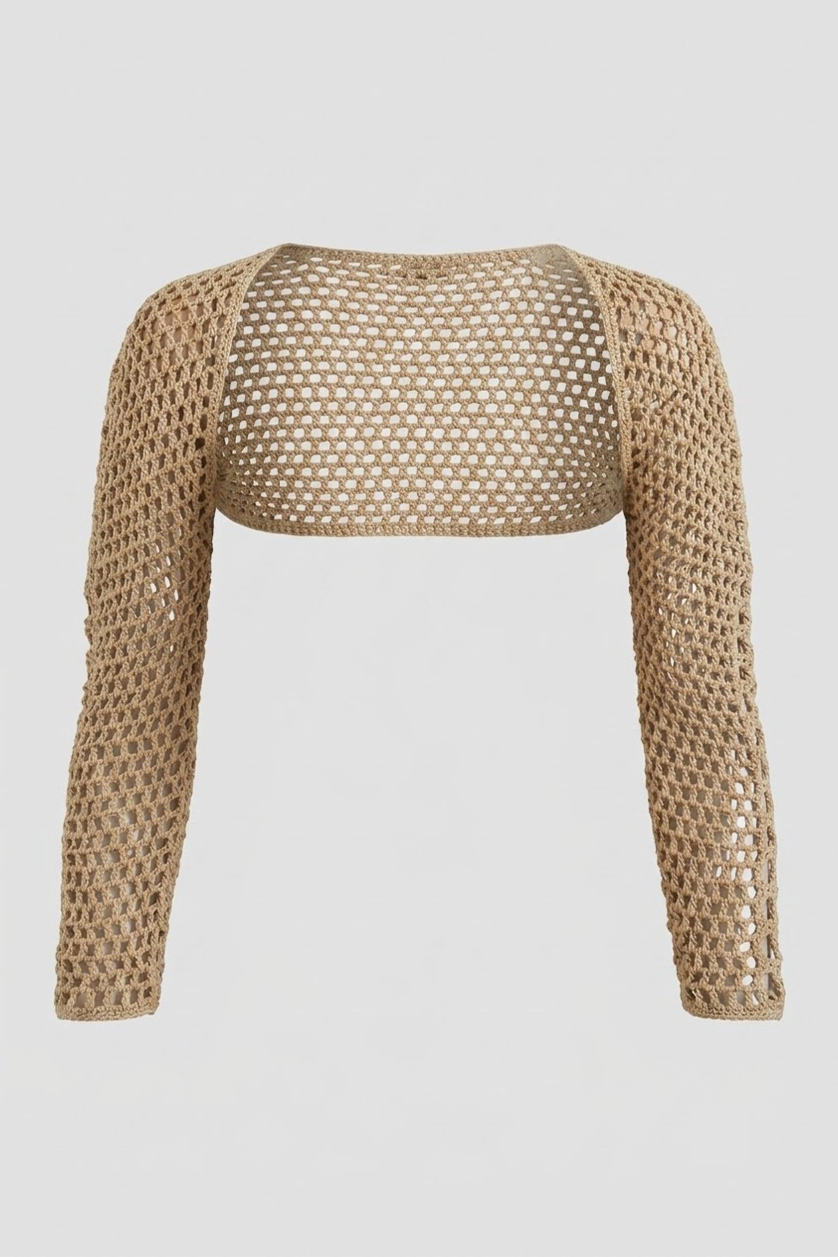 Knitted Bolero Cardigan Long Sleeve - Layering Essential