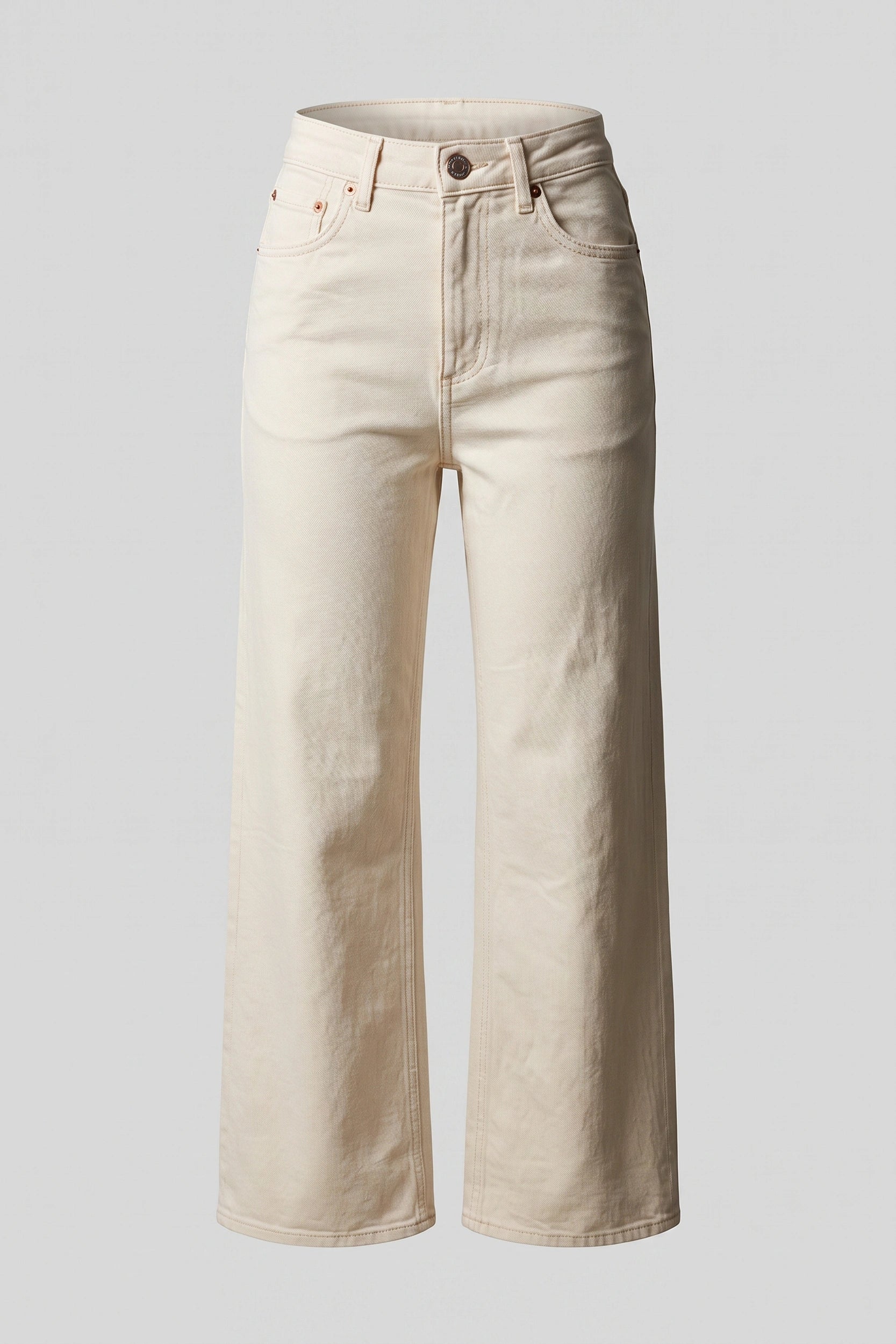 Ladies Straight Cut High Rise Denim Jeans