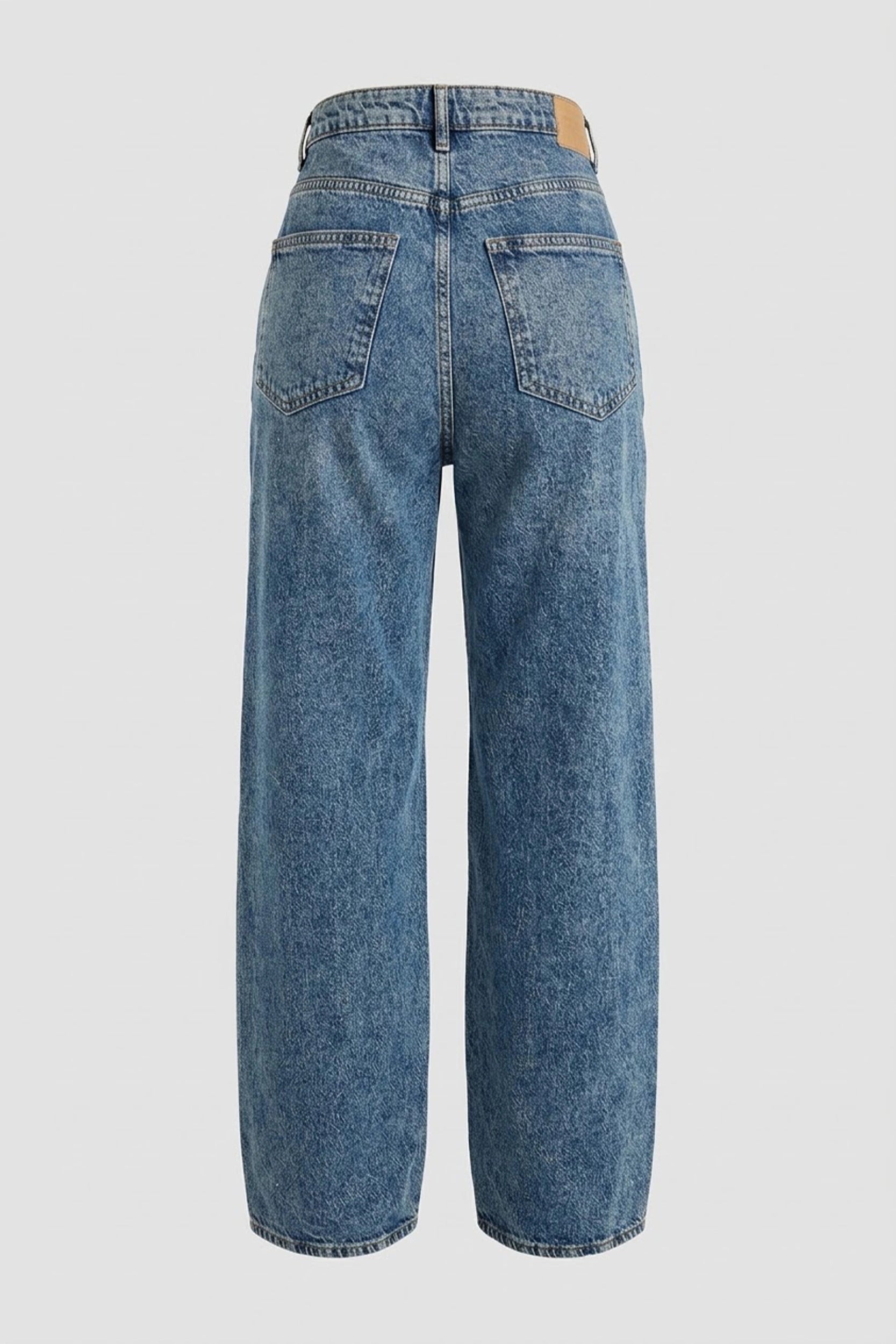 Ladies Straight Cut High Rise Denim Jeans