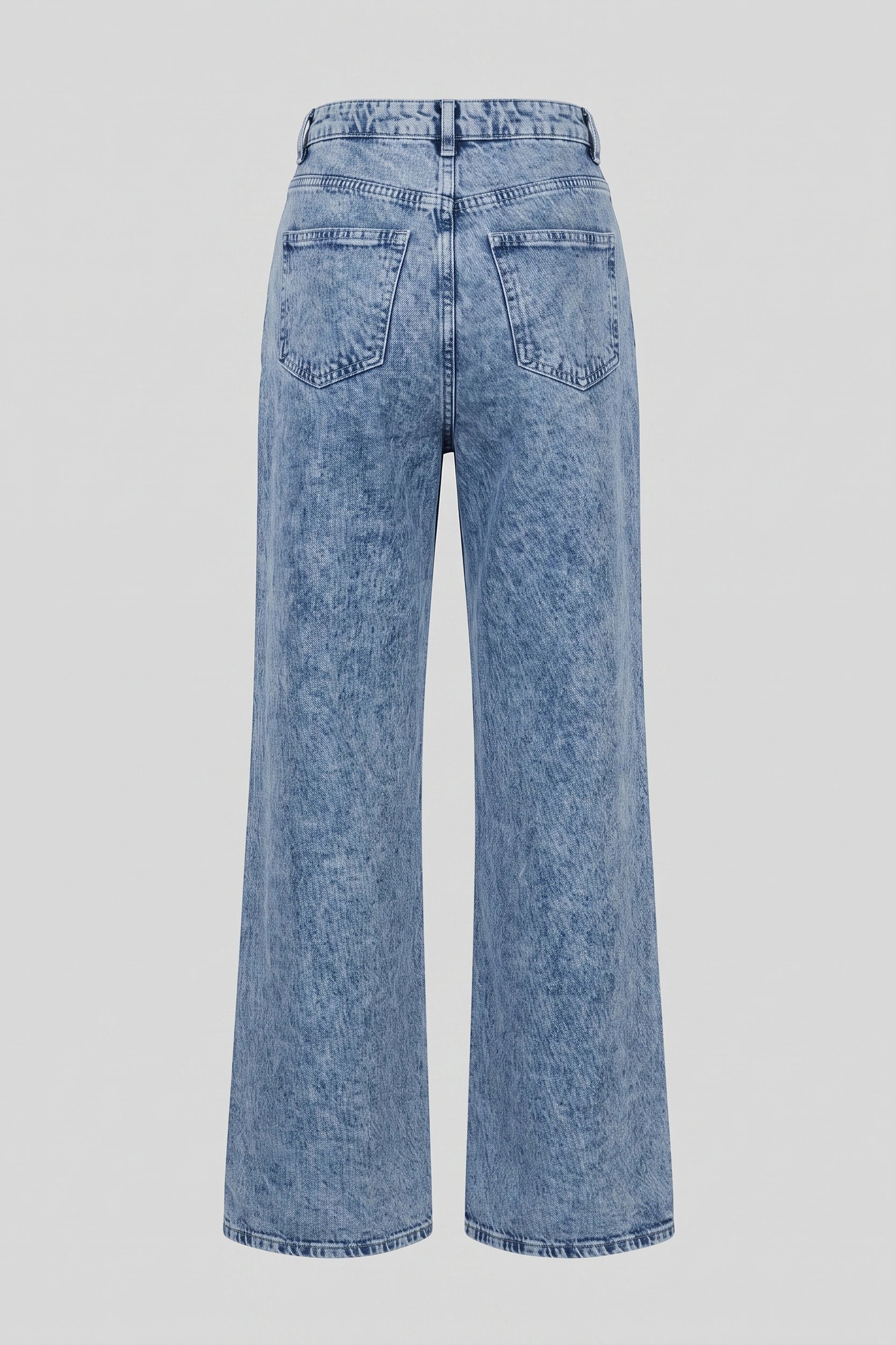 Ladies Straight Cut High Rise Denim Jeans