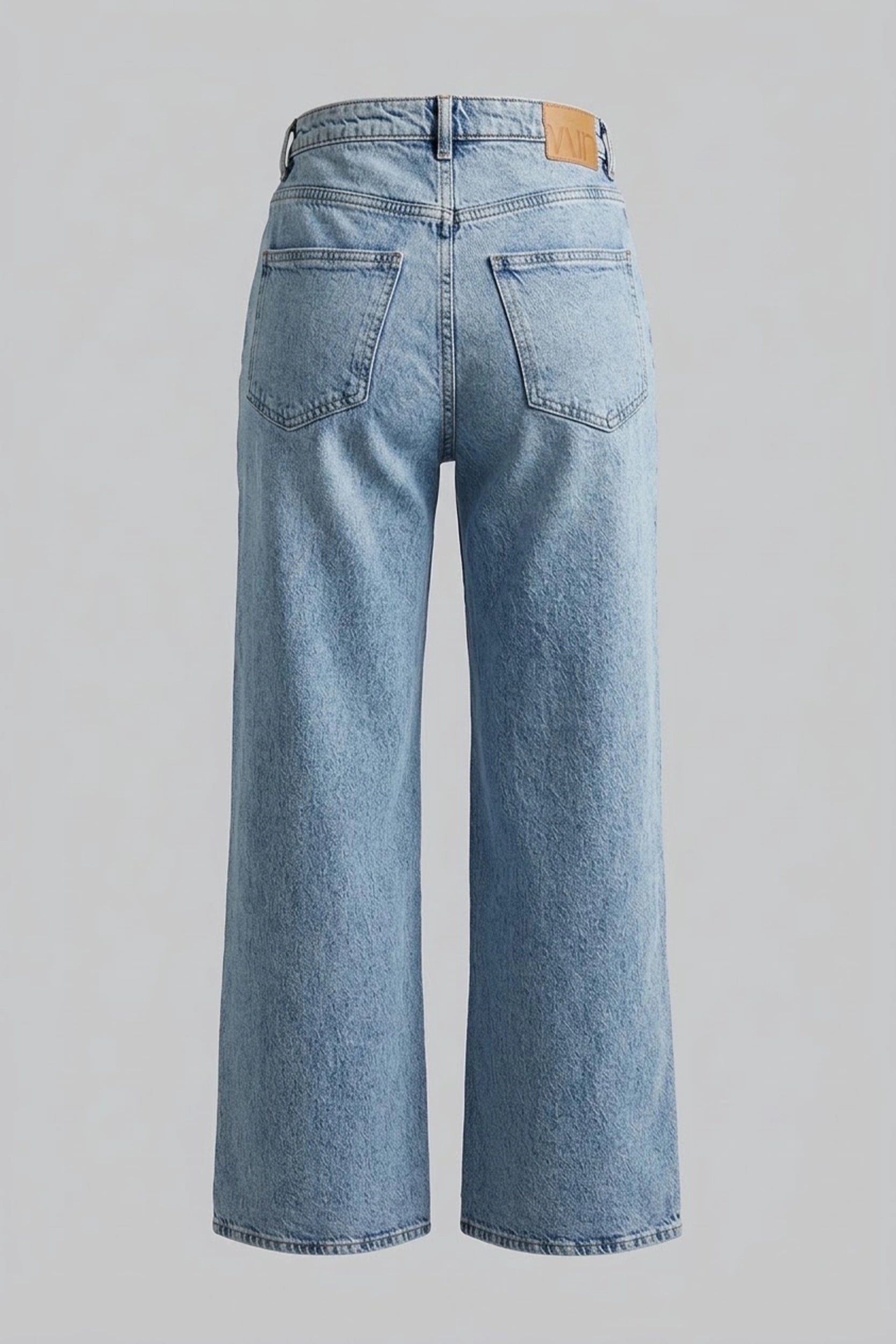 Ladies Straight Cut High Rise Denim Jeans