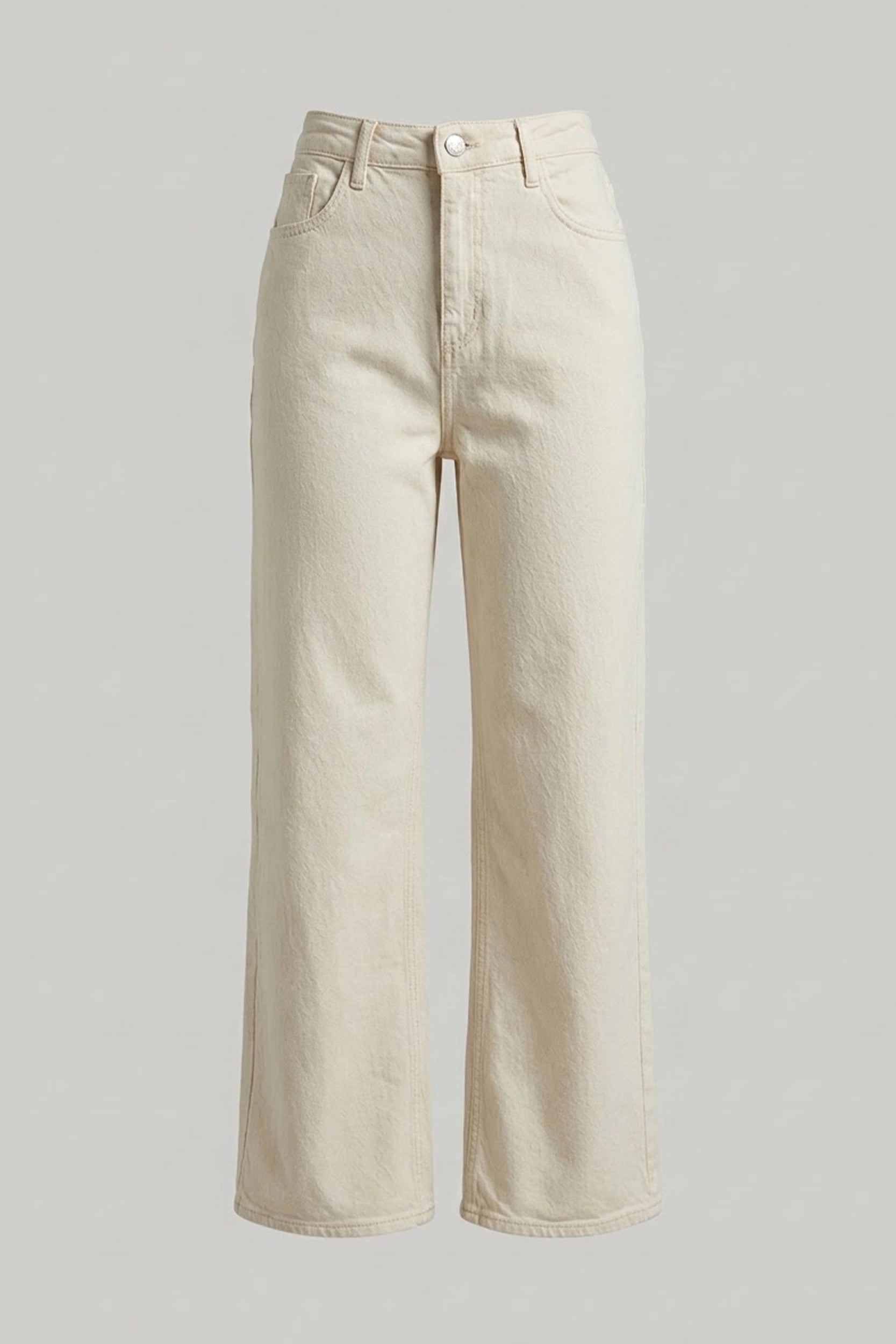 Ladies Straight Cut High Rise Denim Jeans