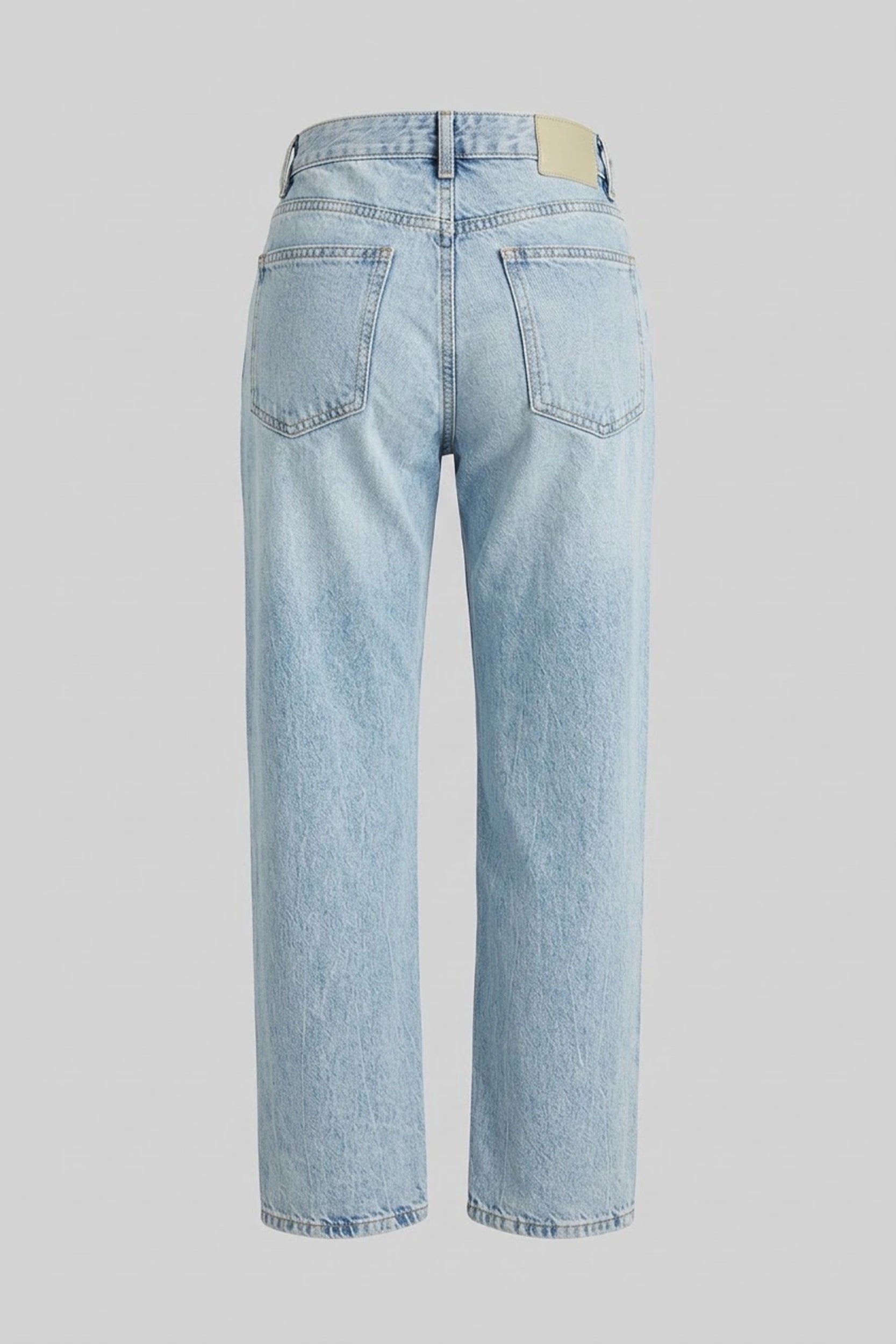 Ladies Straight Cut Mid Rise Denim Jeans