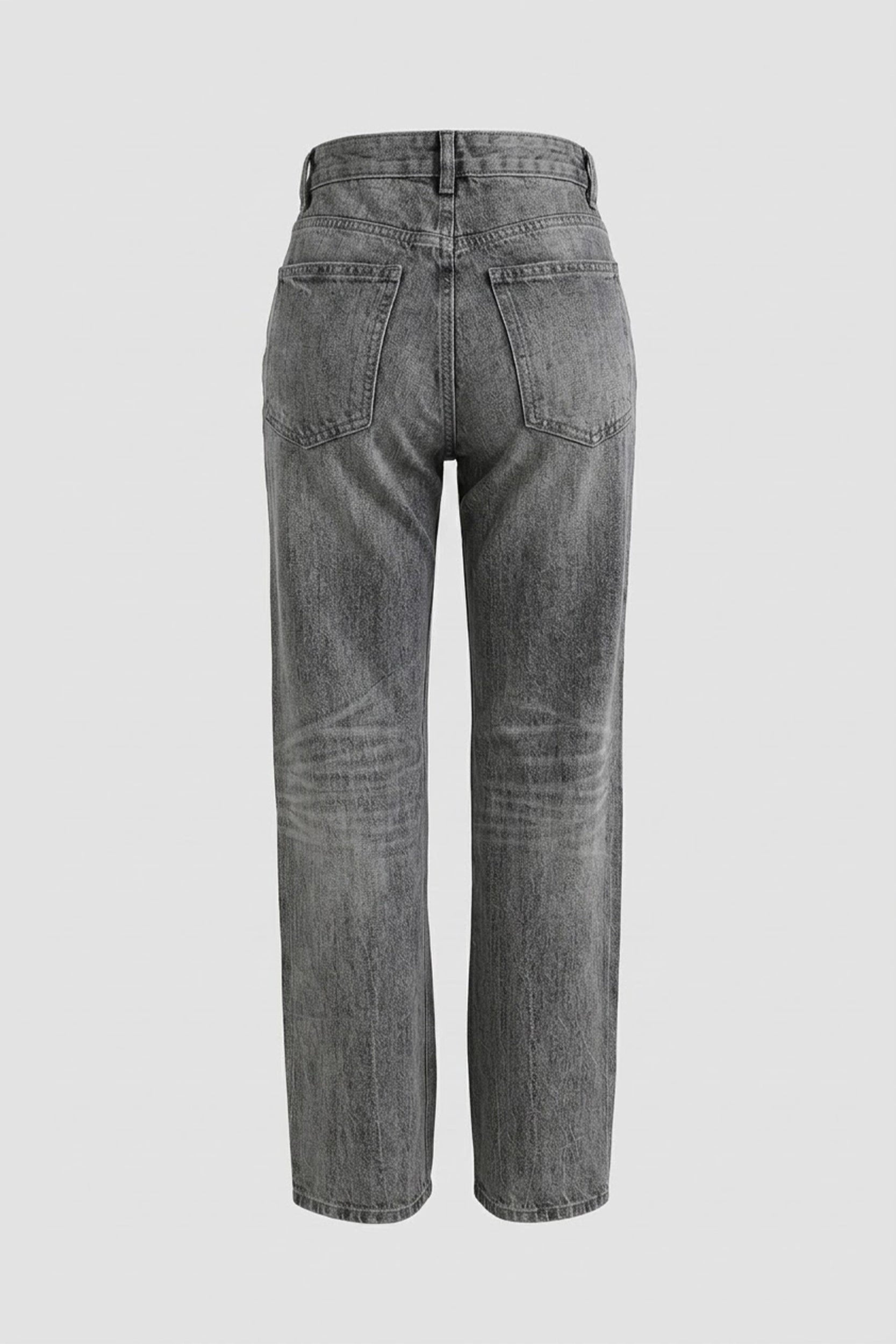 Ladies Straight Cut Mid Rise Denim Jeans