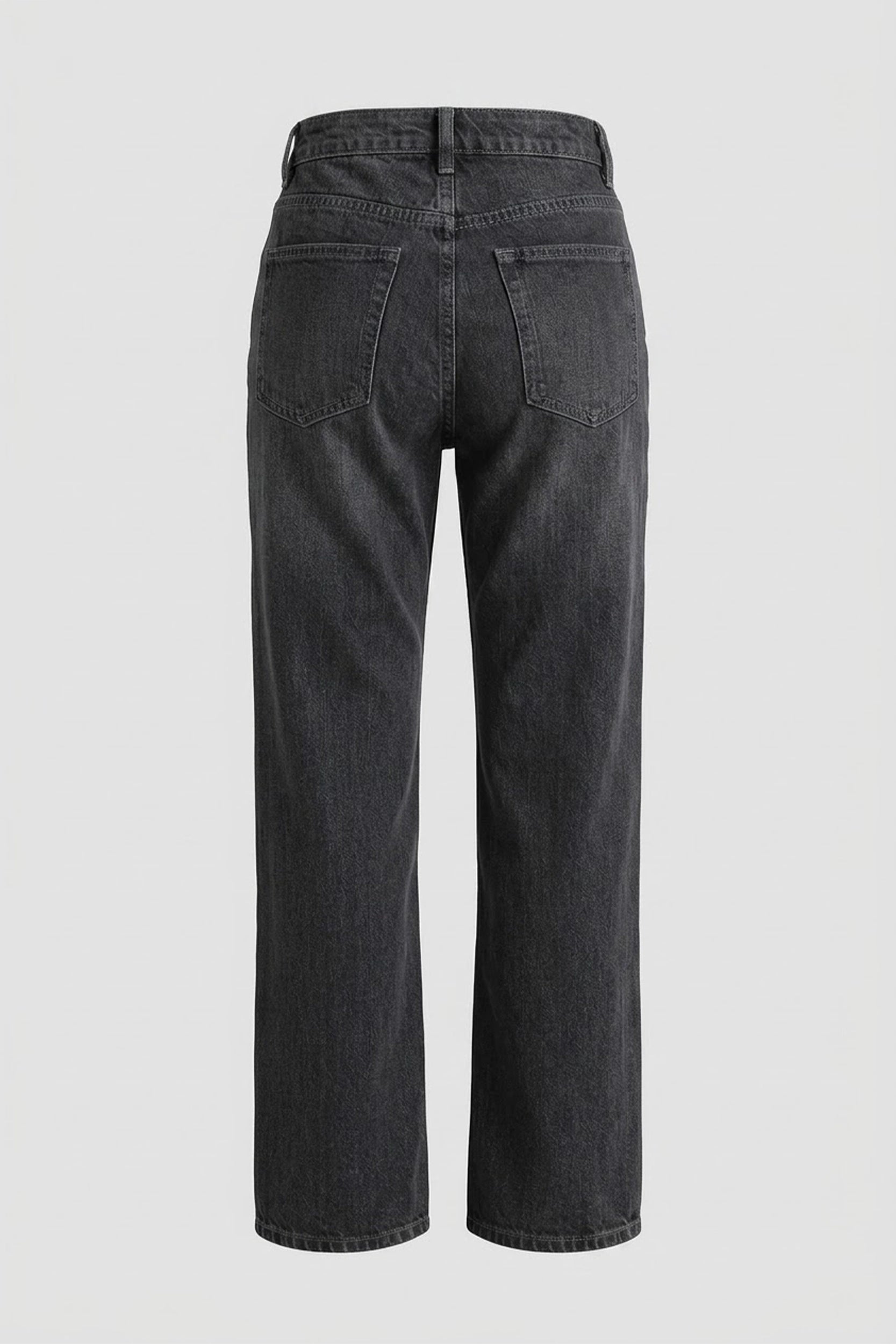 Ladies Straight Cut Mid Rise Denim Jeans