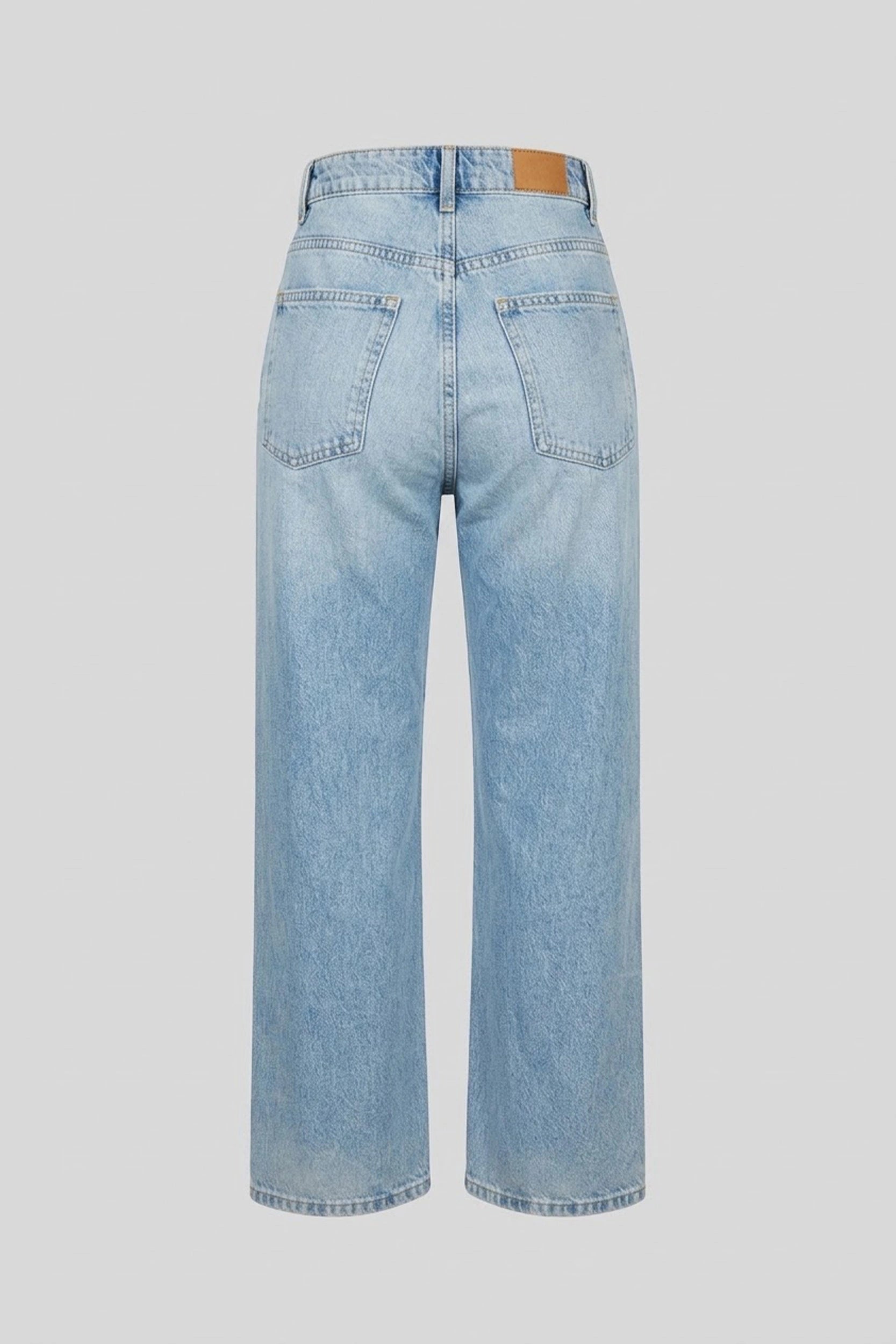Ladies Straight Cut Slim Fit High Rise Jeans