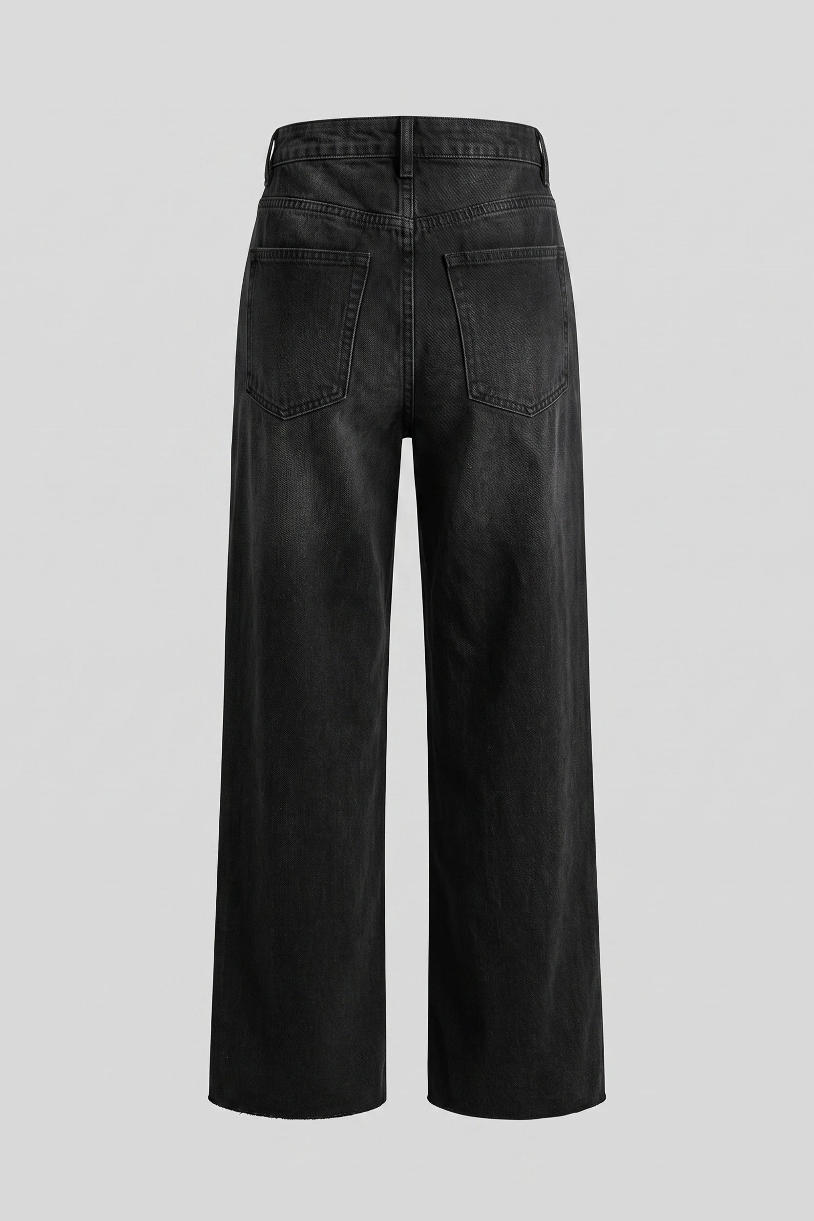 Ladies Straight Cut Super High Rise Denim Jeans