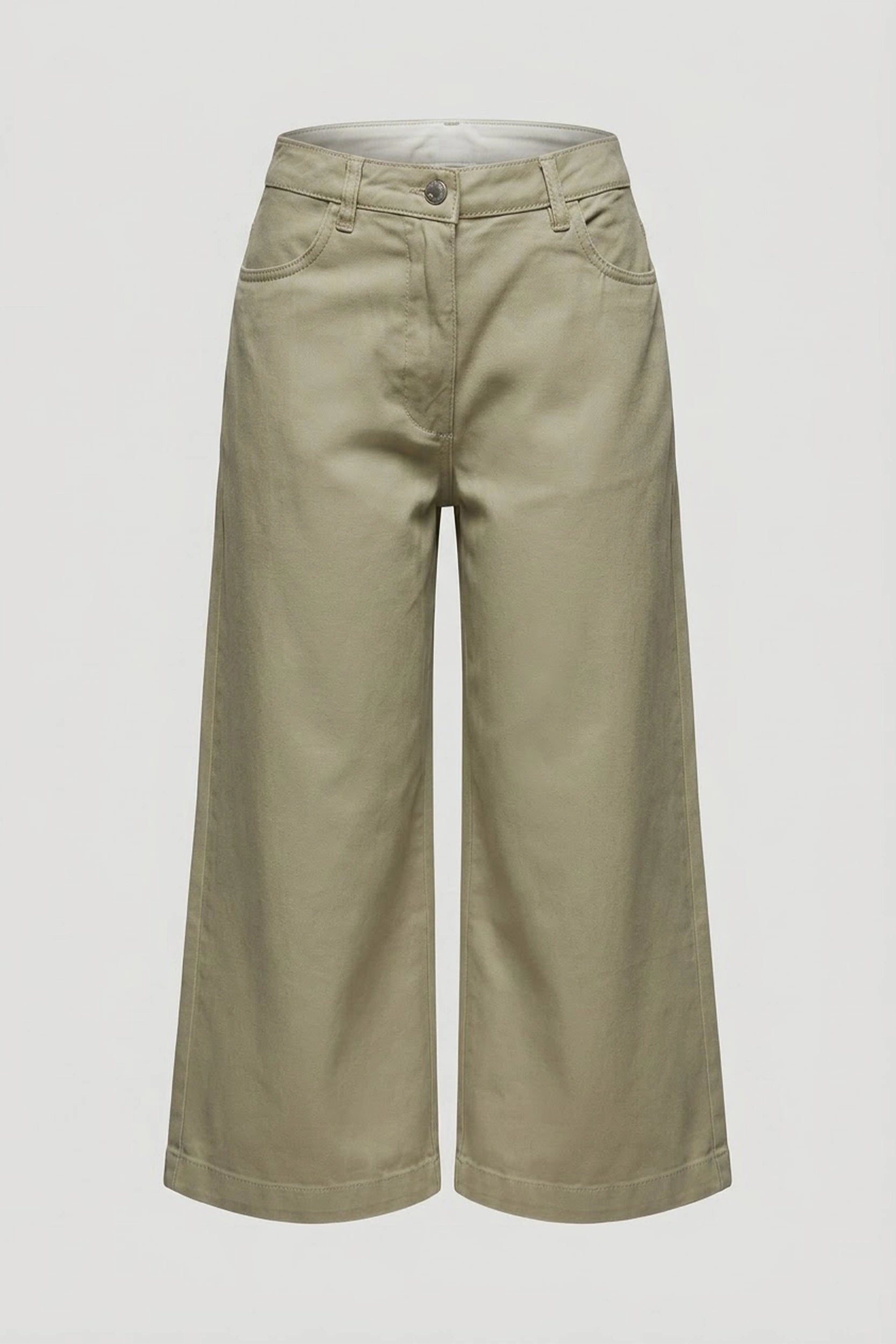 Ladies Wide Leg High Rise Jeans - Relaxed Comfort Fit