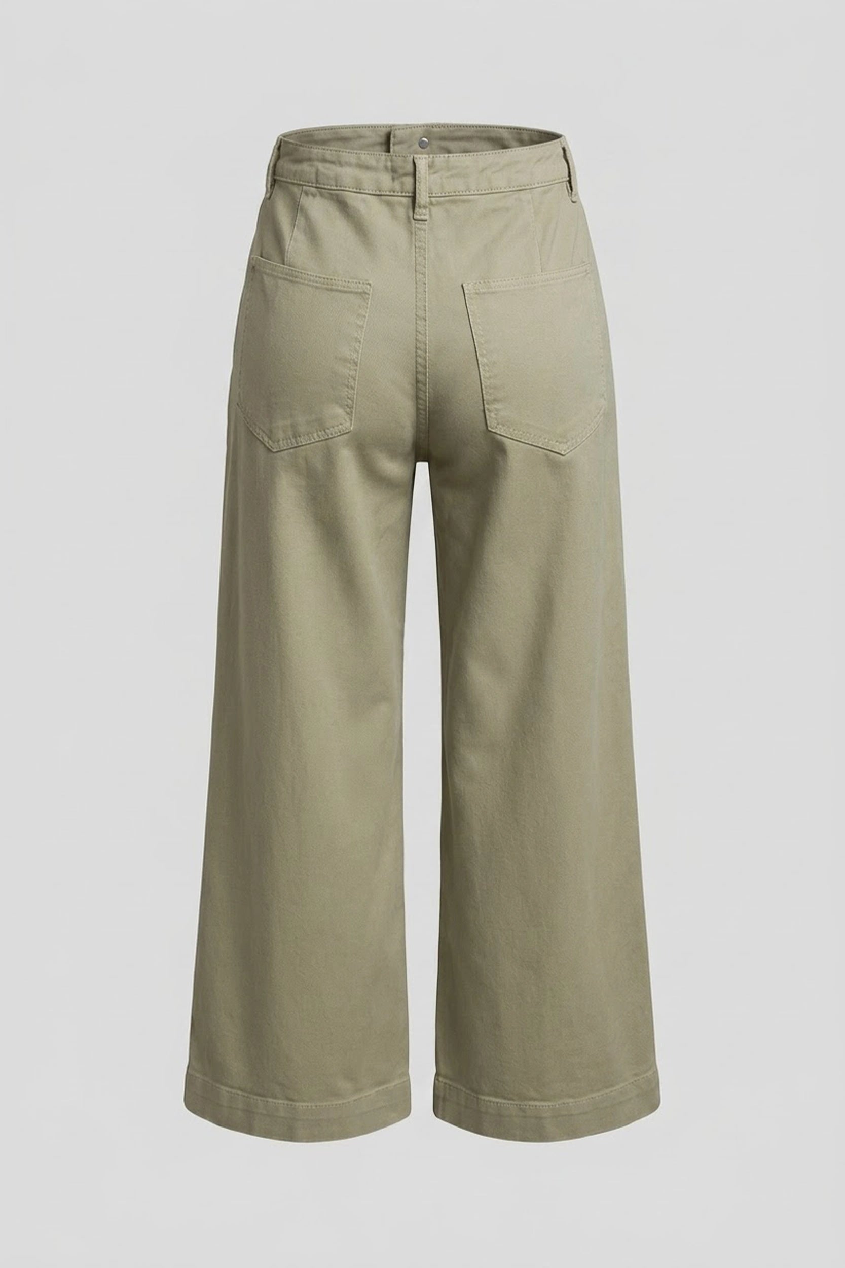 Ladies Wide Leg High Rise Jeans - Relaxed Comfort Fit