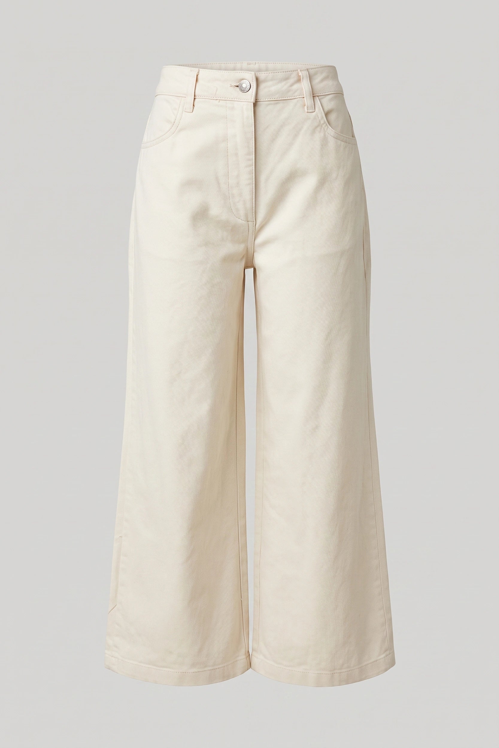 Ladies Wide Leg High Rise Jeans - Relaxed Comfort Fit