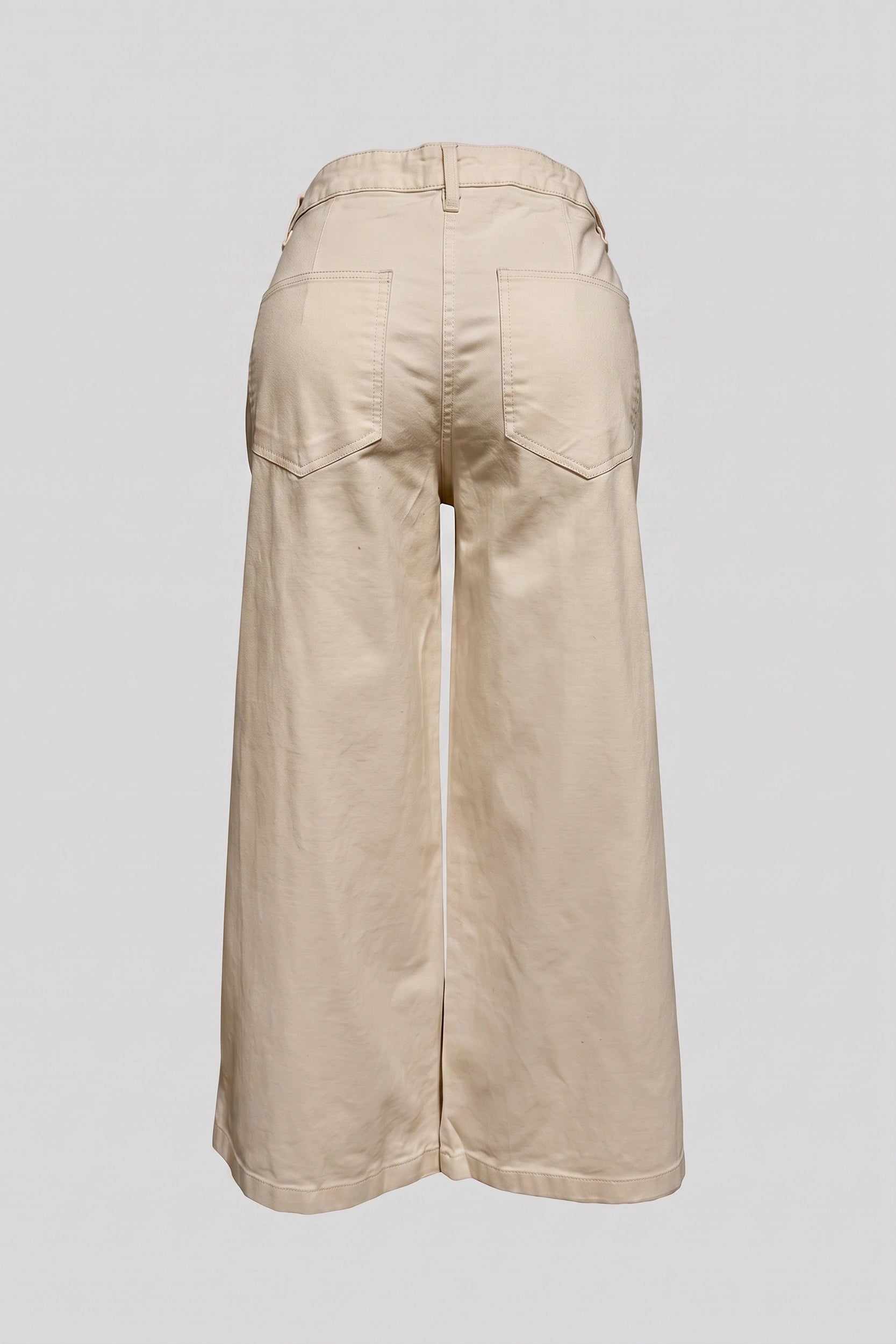 Ladies Wide Leg High Rise Jeans - Relaxed Comfort Fit