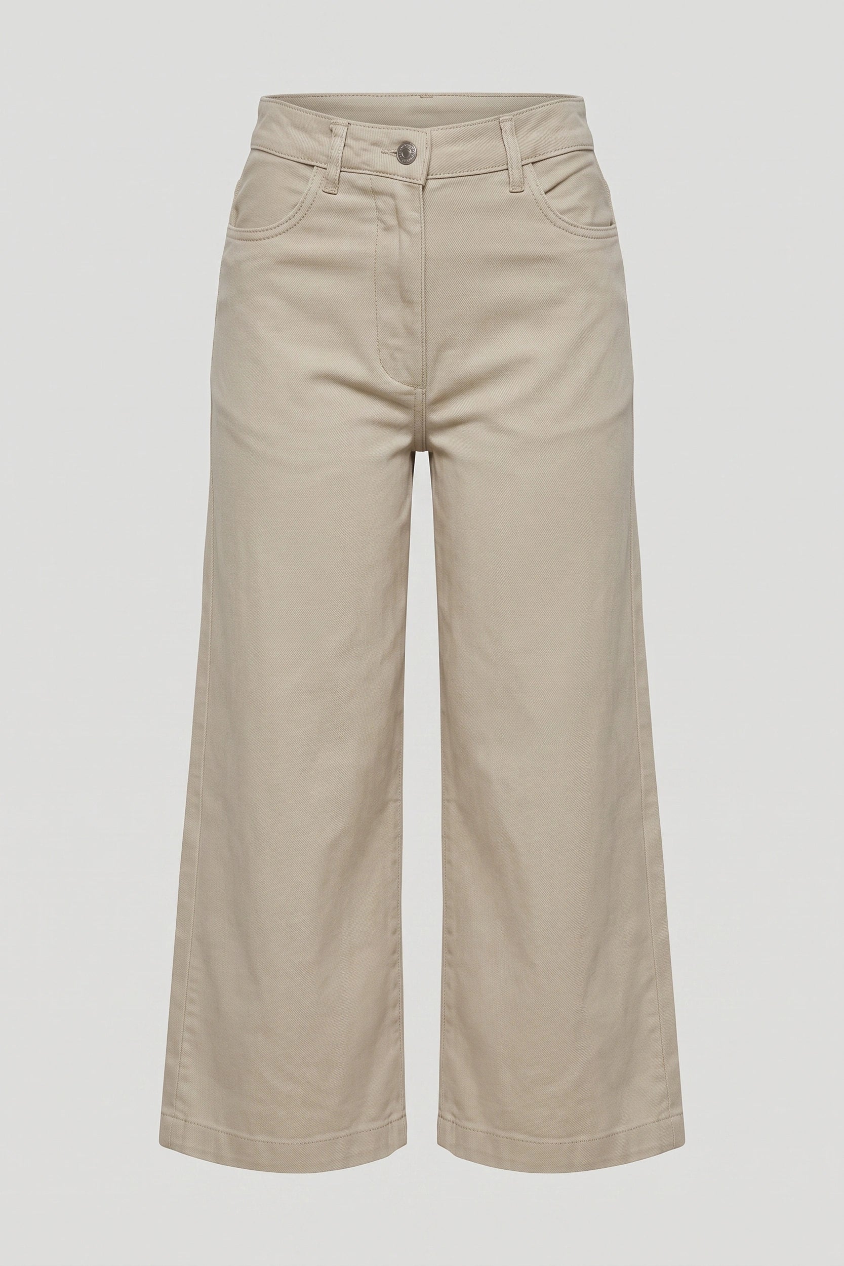 Ladies Wide Leg High Rise Jeans - Relaxed Comfort Fit