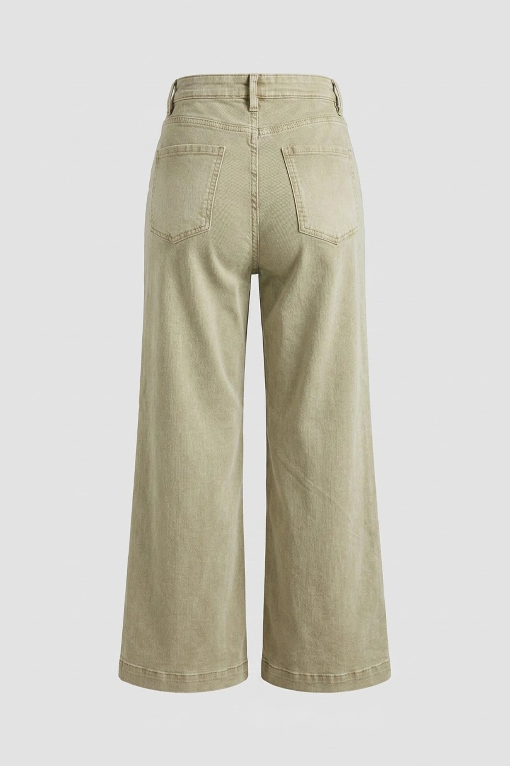 Ladies Wide Leg High Rise Denim Jeans
