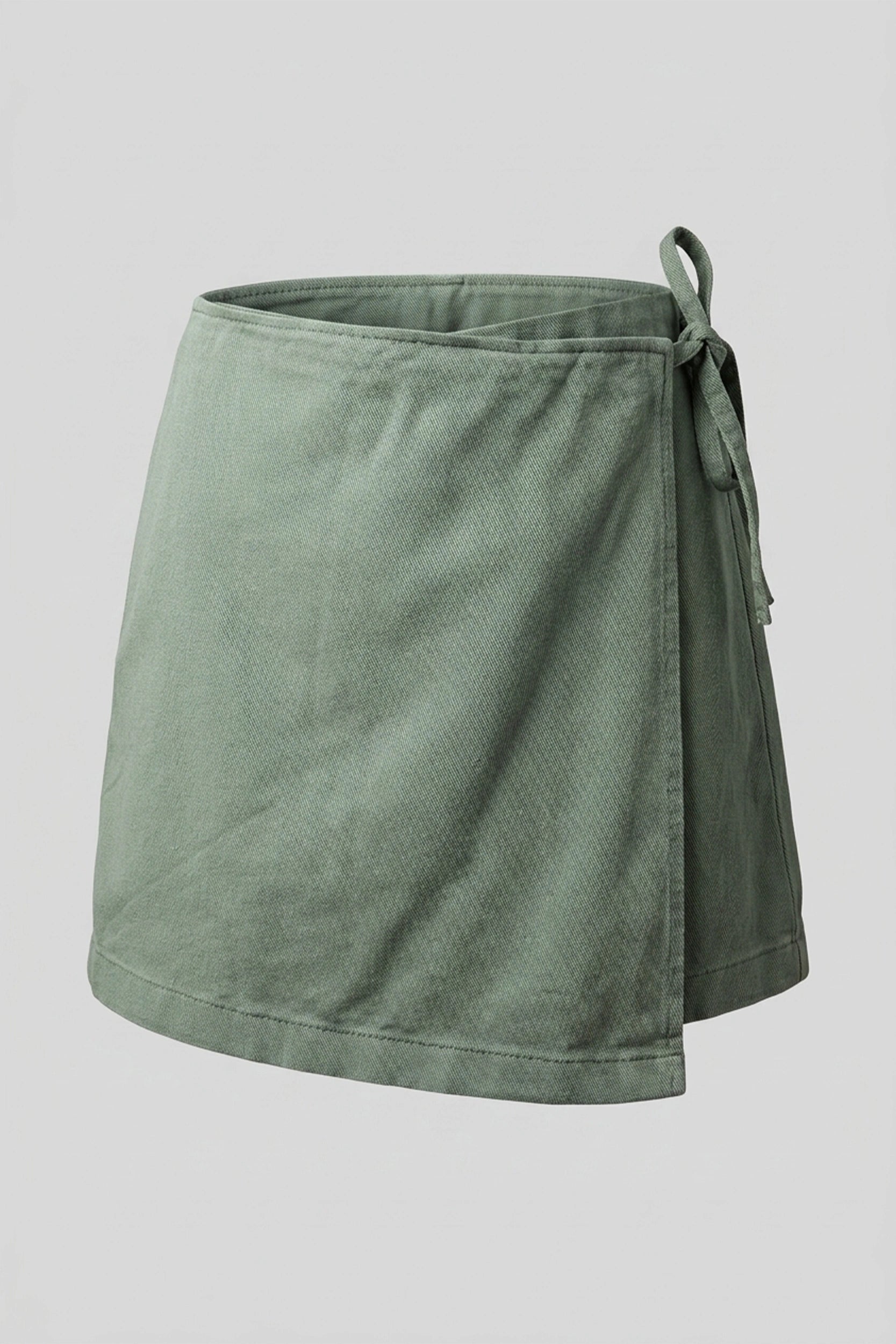 Ladies Denim Wrap Skort High Waist Women's Skirt Short