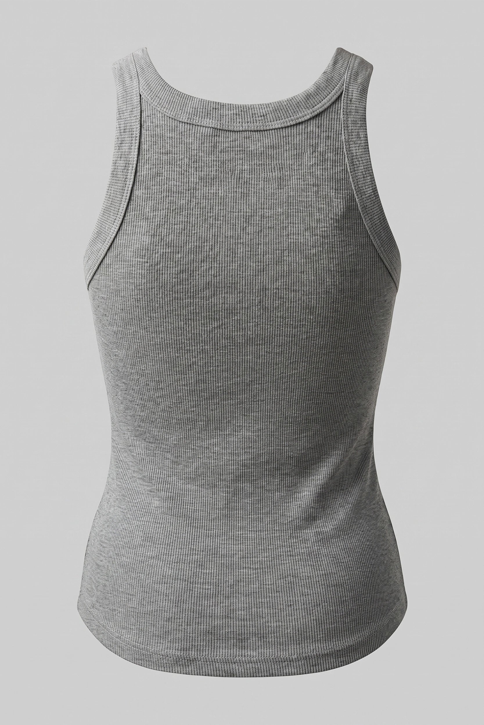 Ladies Full Length Rib Tank Top - Casual Everyday