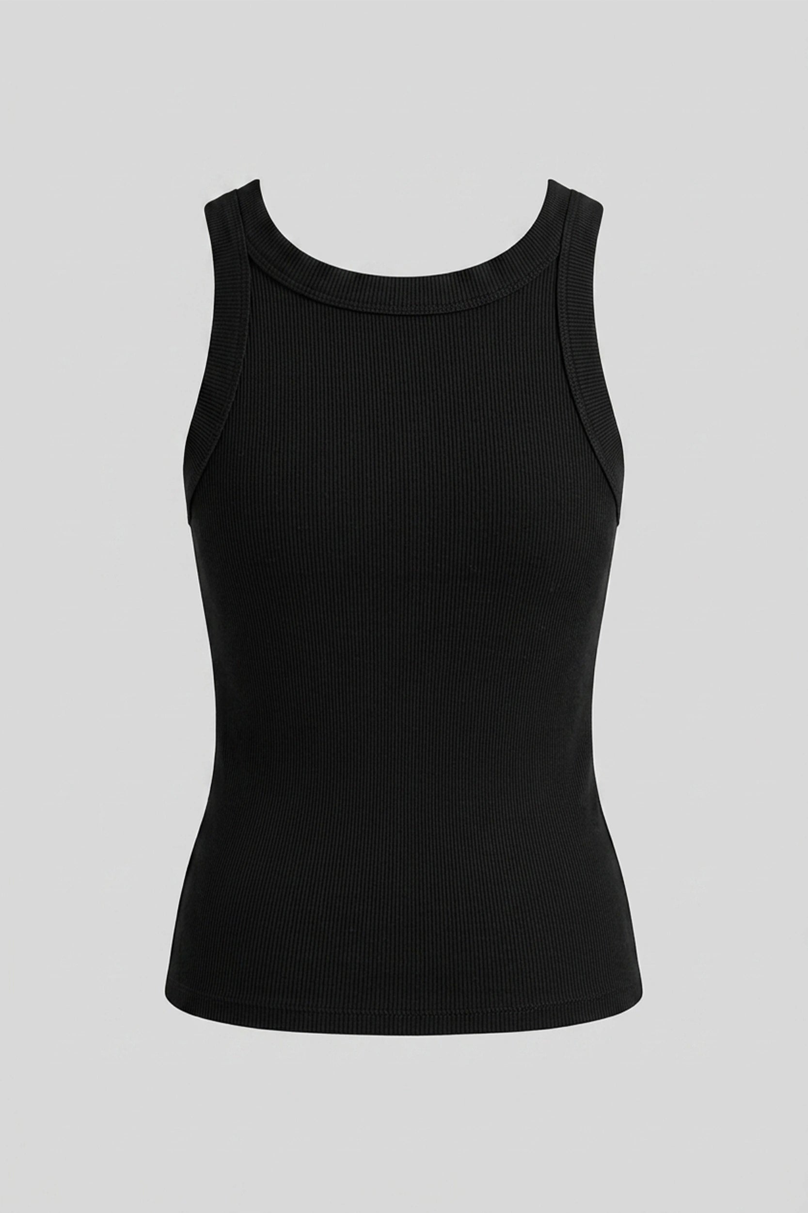 Ladies Full Length Rib Tank Top - Casual Everyday