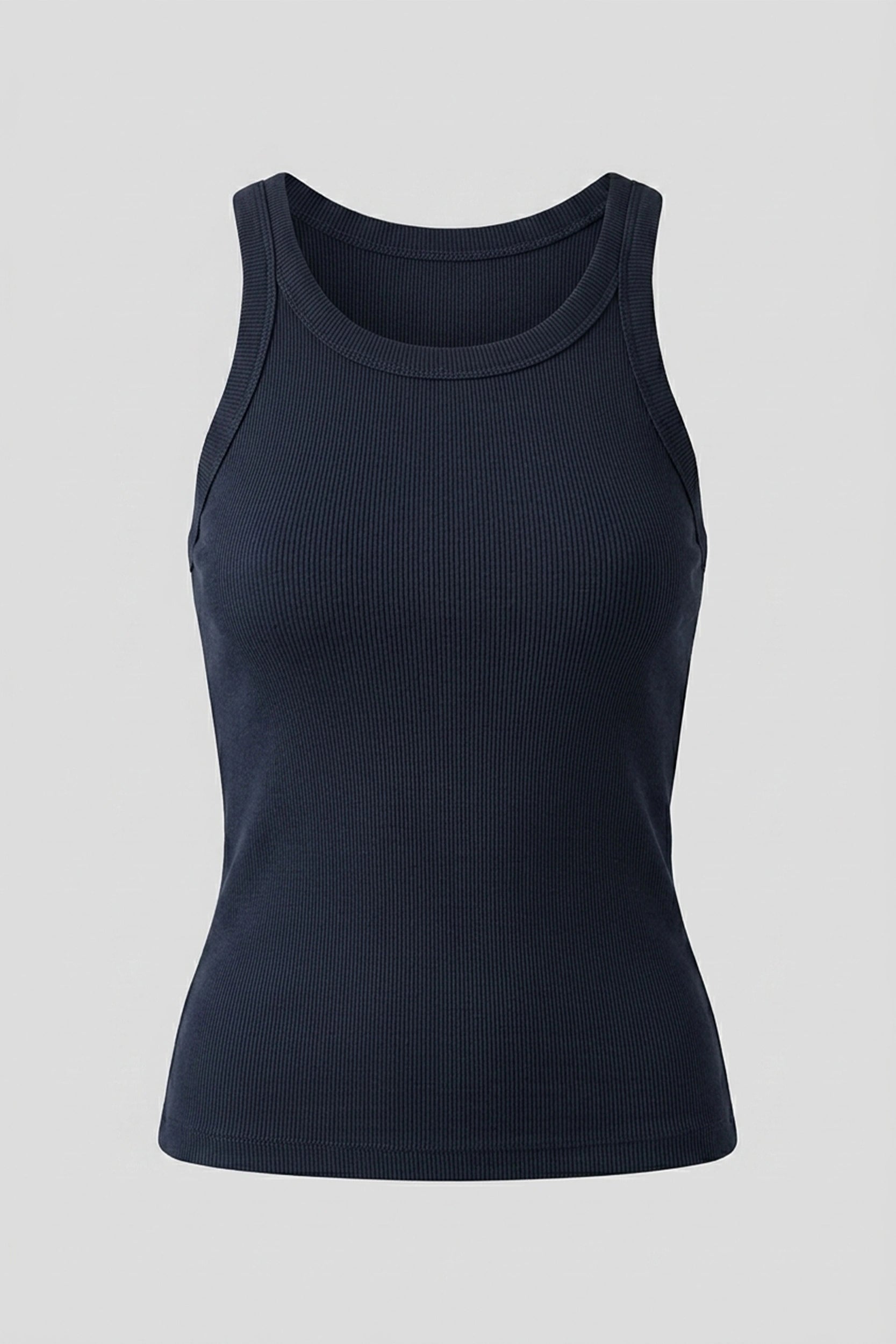 Ladies Full Length Rib Tank Top - Casual Everyday