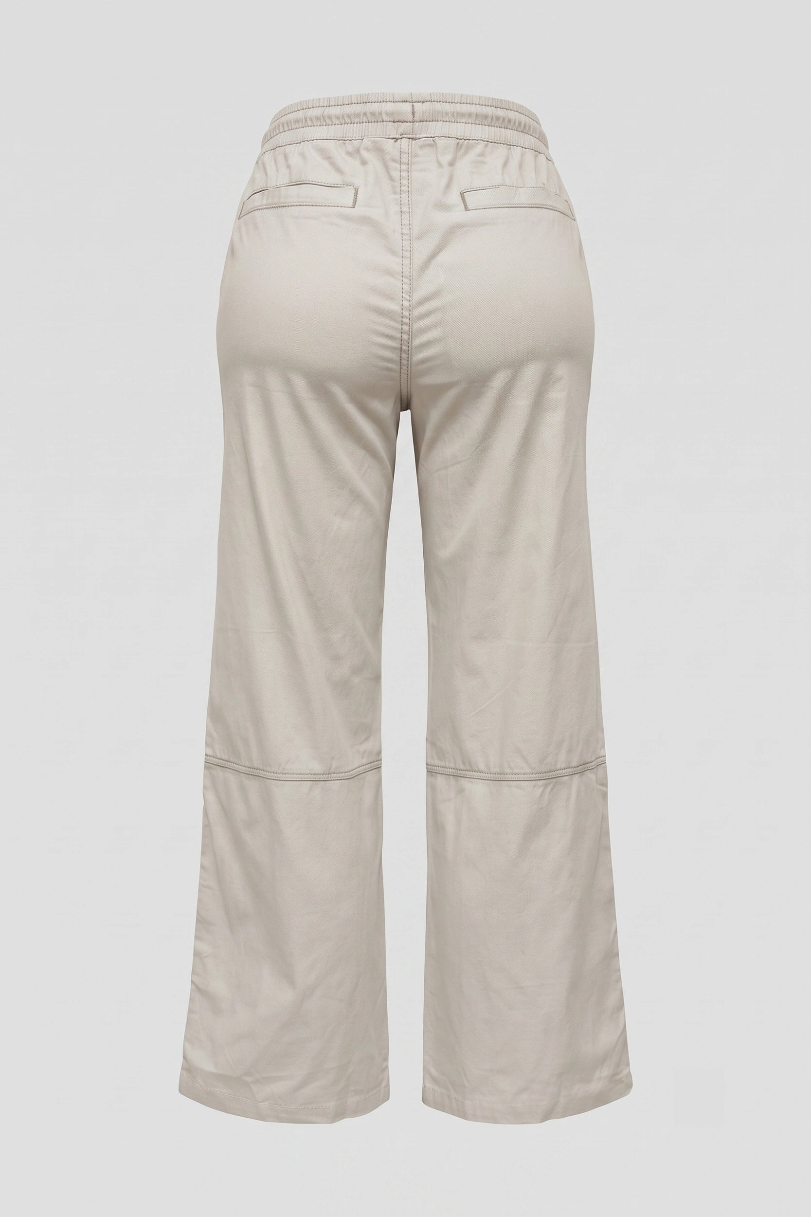 Ladies Garterized Mid Rise Linen Trouser with Drawstring