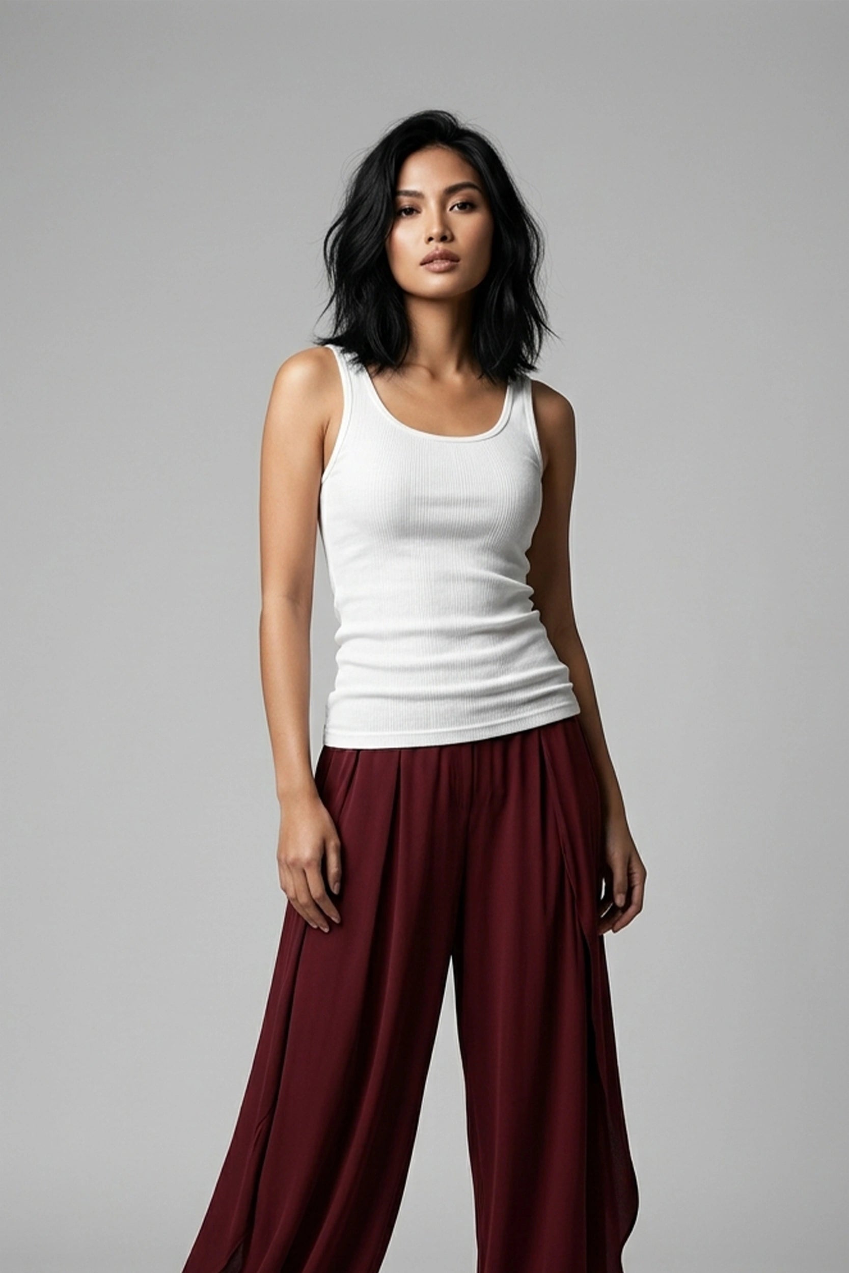 Ladies Inner Sando Top Women Sleeveless Vest Casual