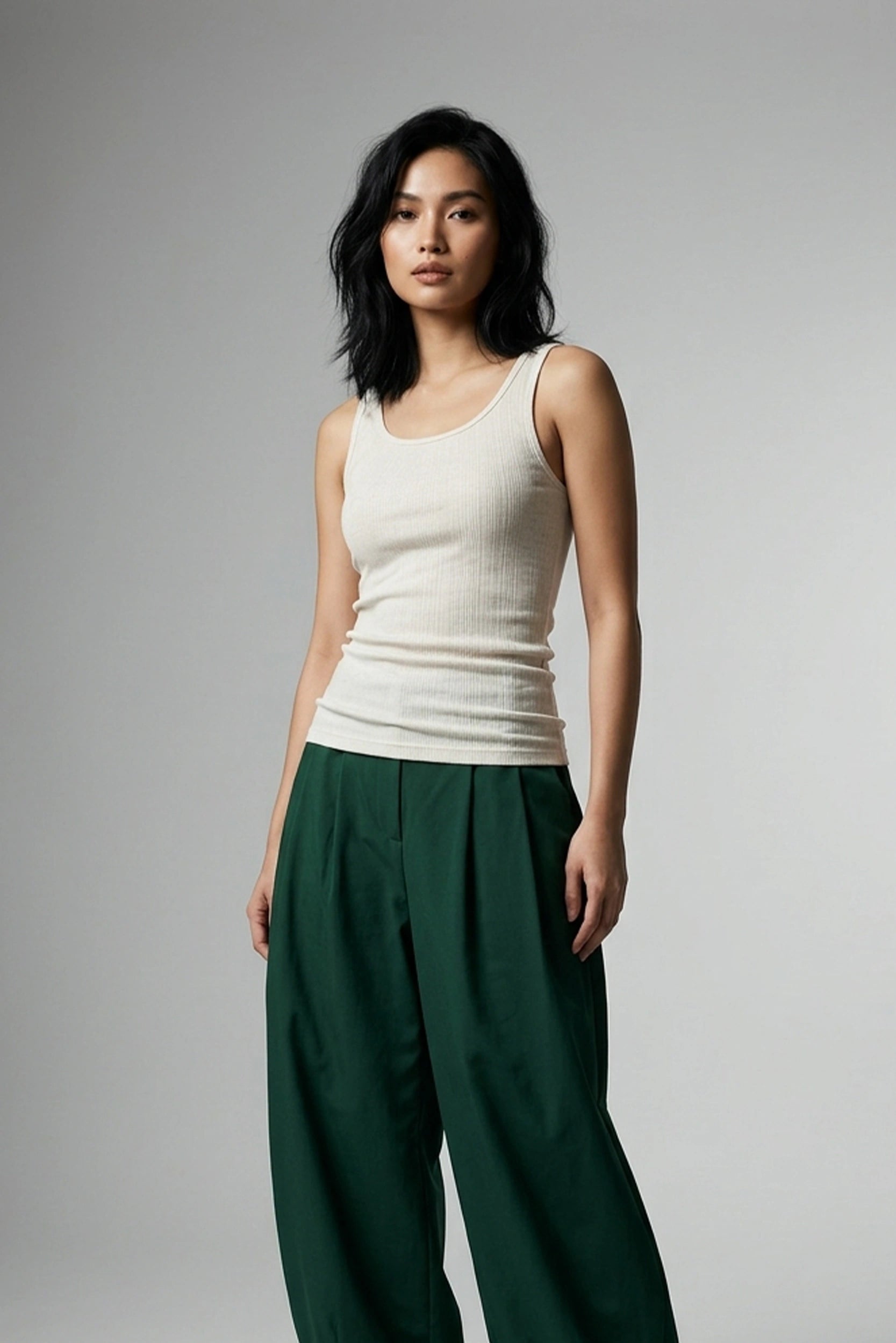 Ladies Inner Sando Top Women Sleeveless Vest Casual