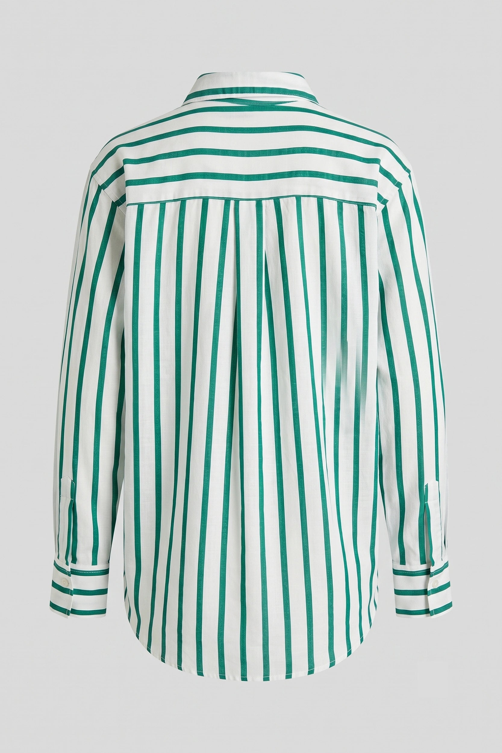 Ladies Long Sleeve Striped Polo Shirt - Casual Style