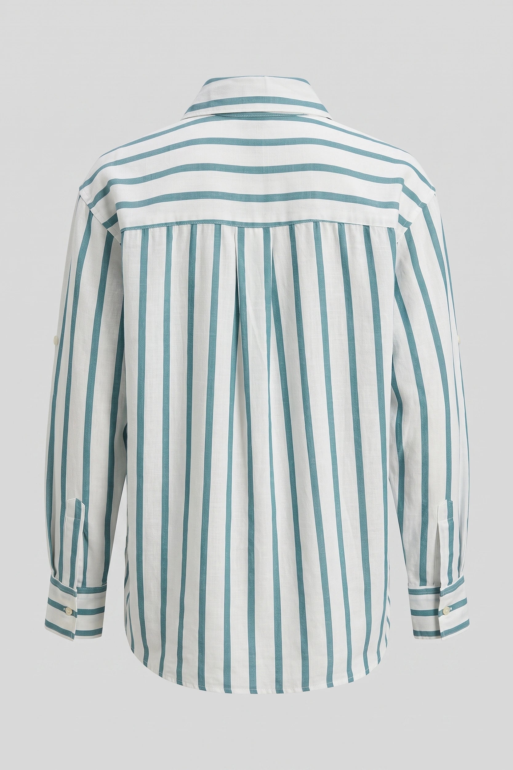 Ladies Long Sleeve Striped Polo Shirt - Casual Style