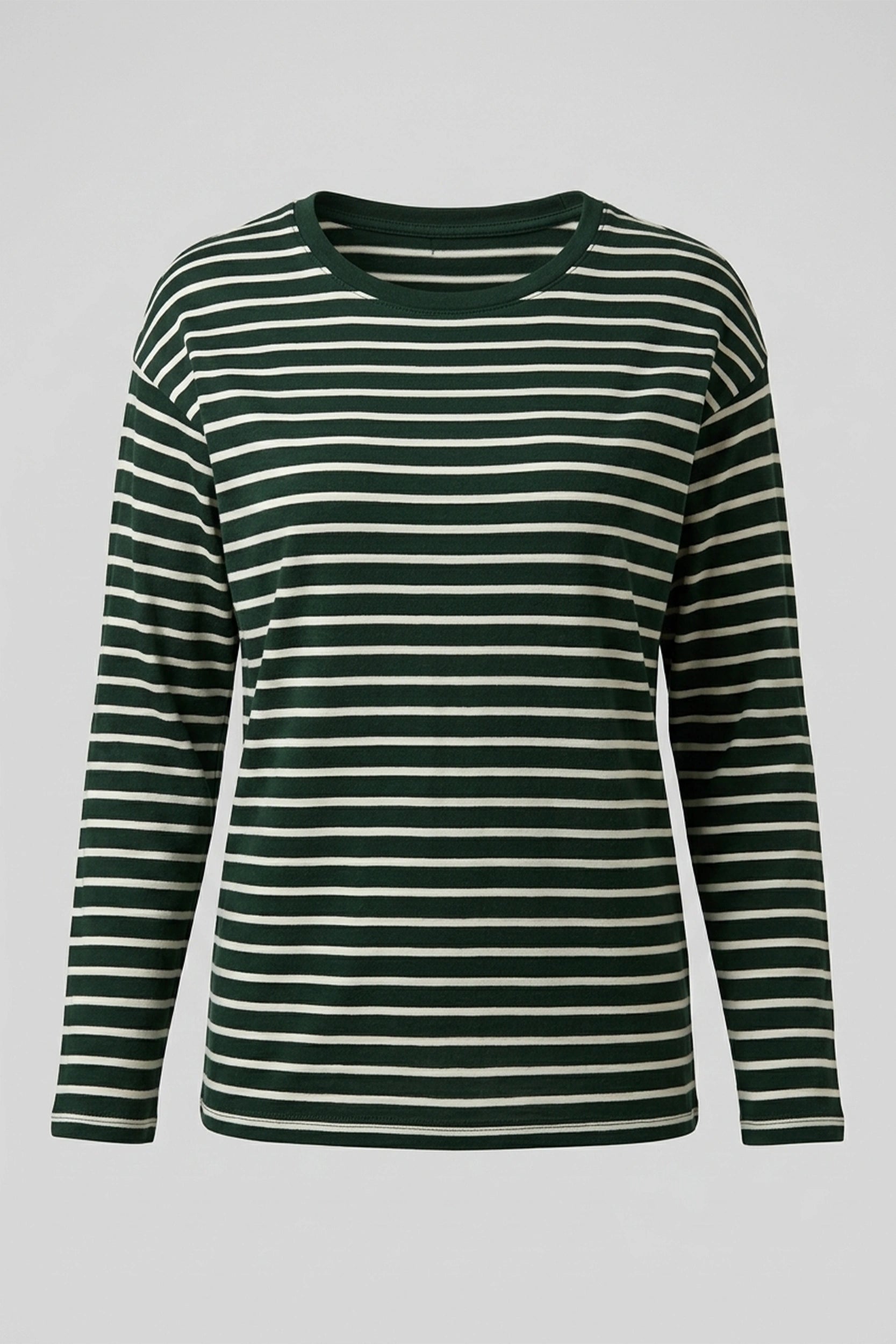 Ladies Longsleeve Striped Top - Casual Everyday Wear