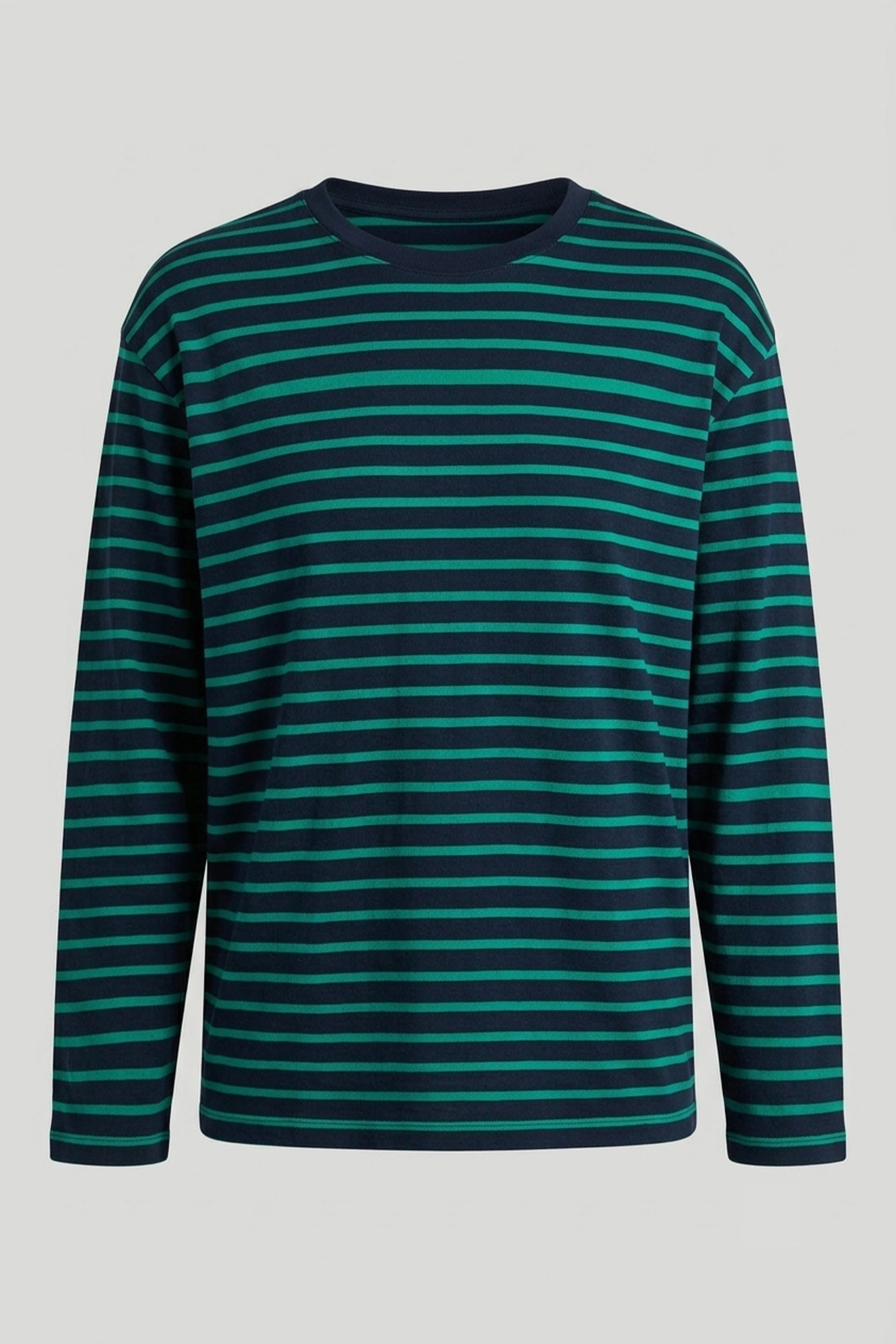 Ladies Longsleeve Striped Top - Casual Everyday Wear