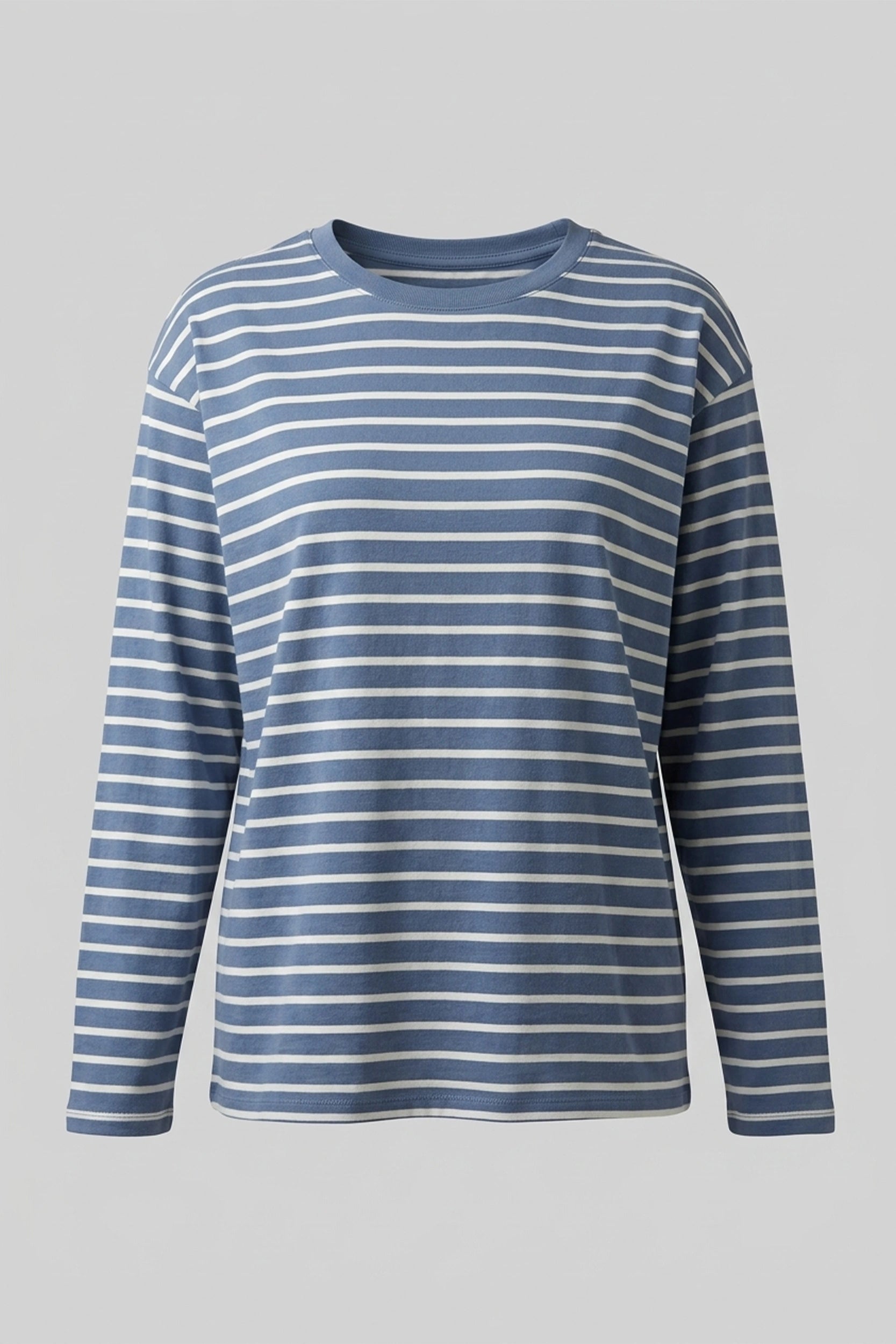 Ladies Longsleeve Striped Top - Casual Everyday Wear