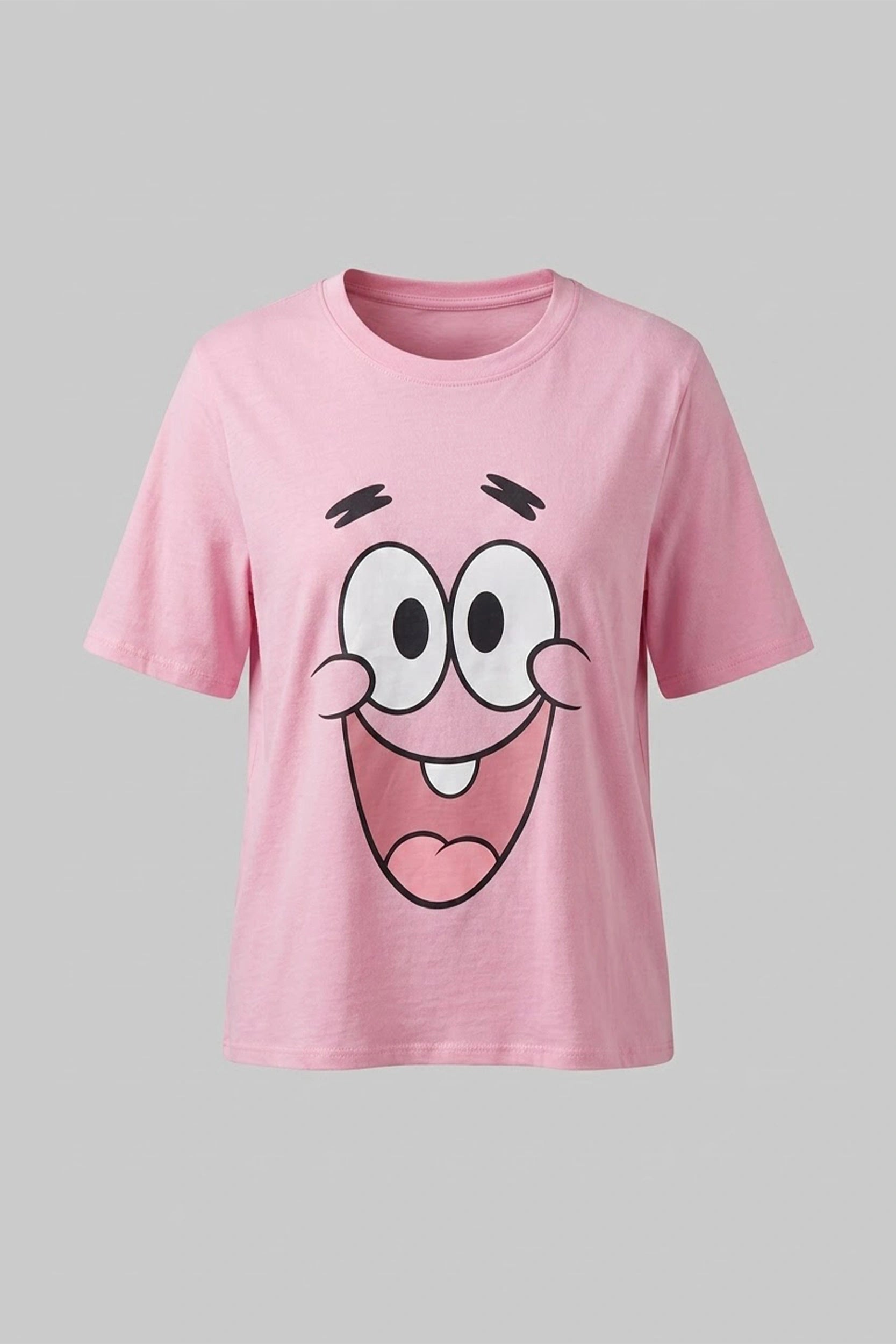 Ladies Oversize T-Shirt with Patrick Design - Casual Top