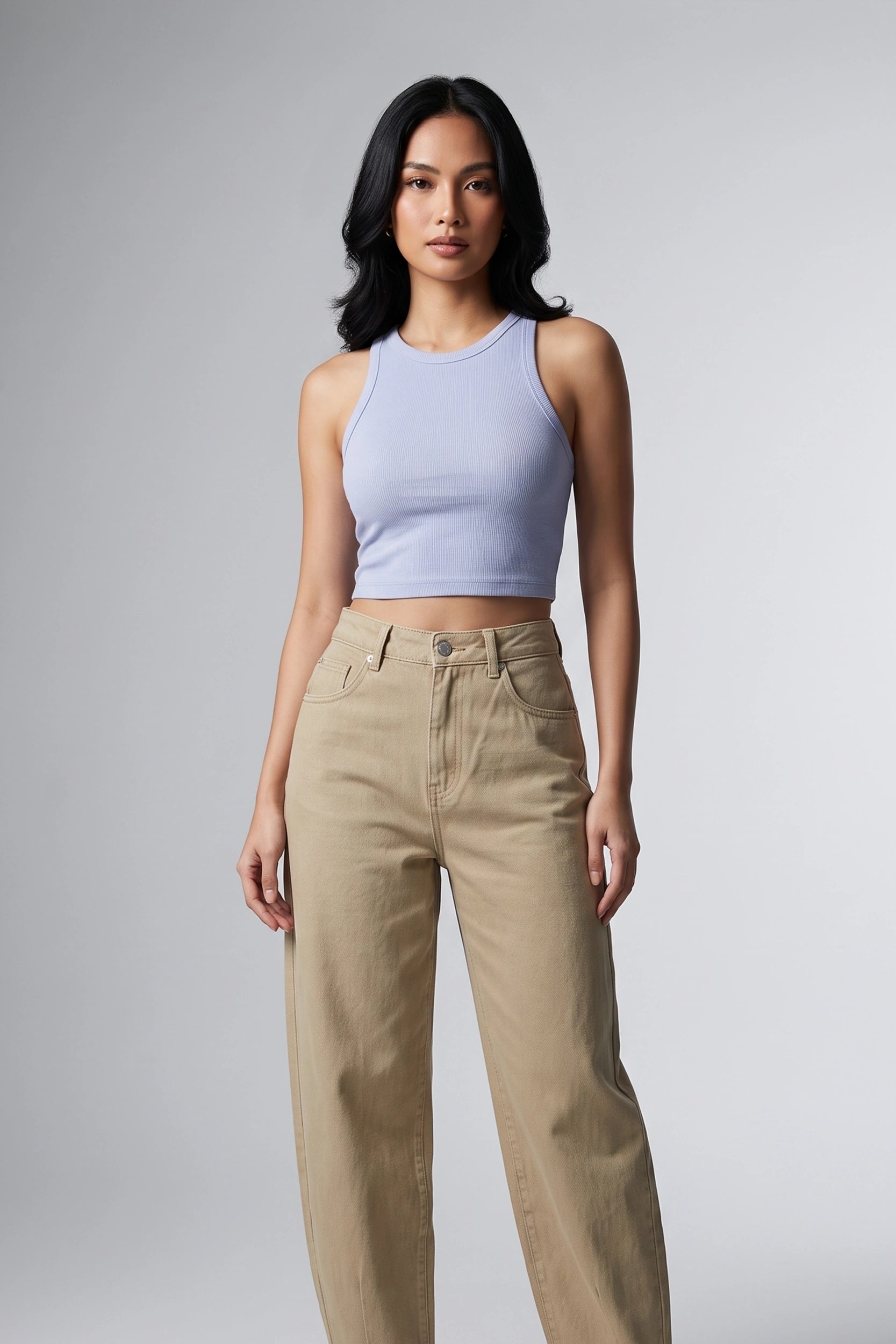 Ladies Rib Tank Top - Casual Everyday Wear