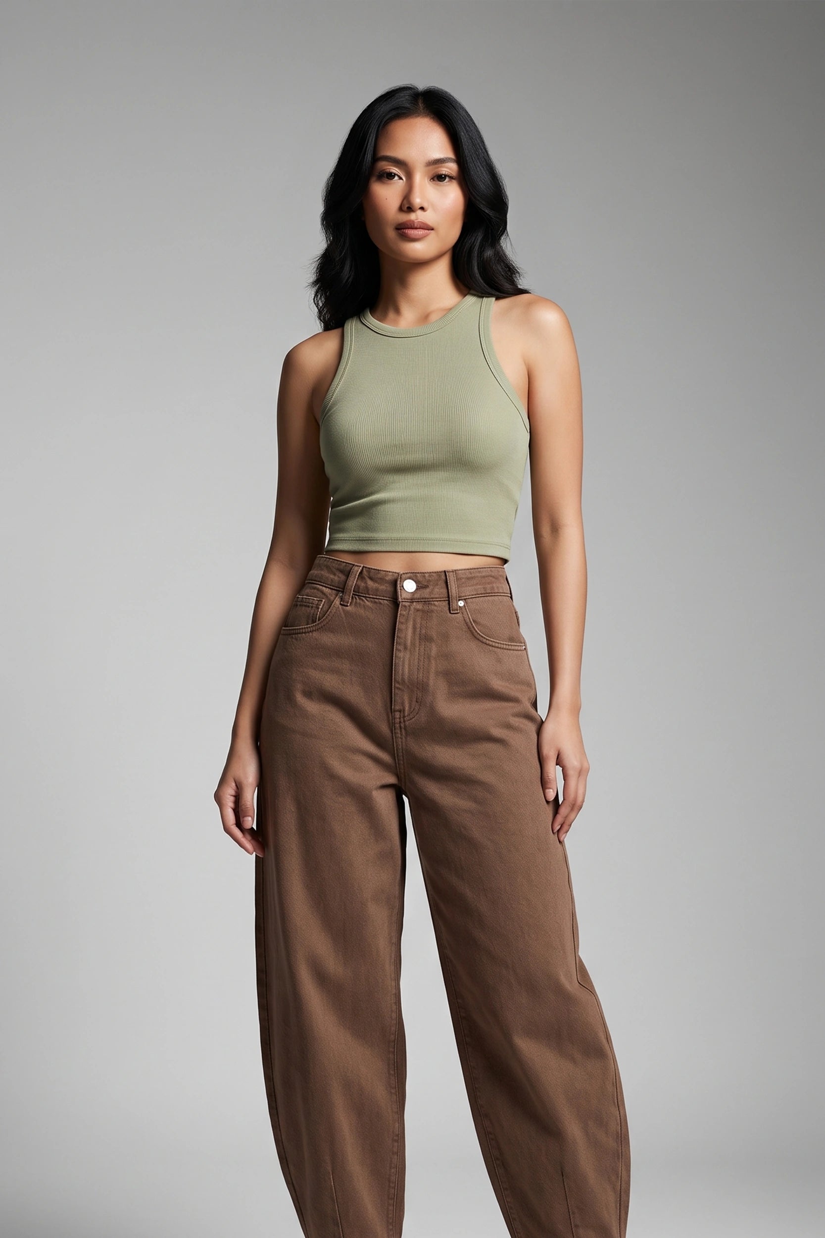 Ladies Rib Tank Top - Casual Everyday Wear