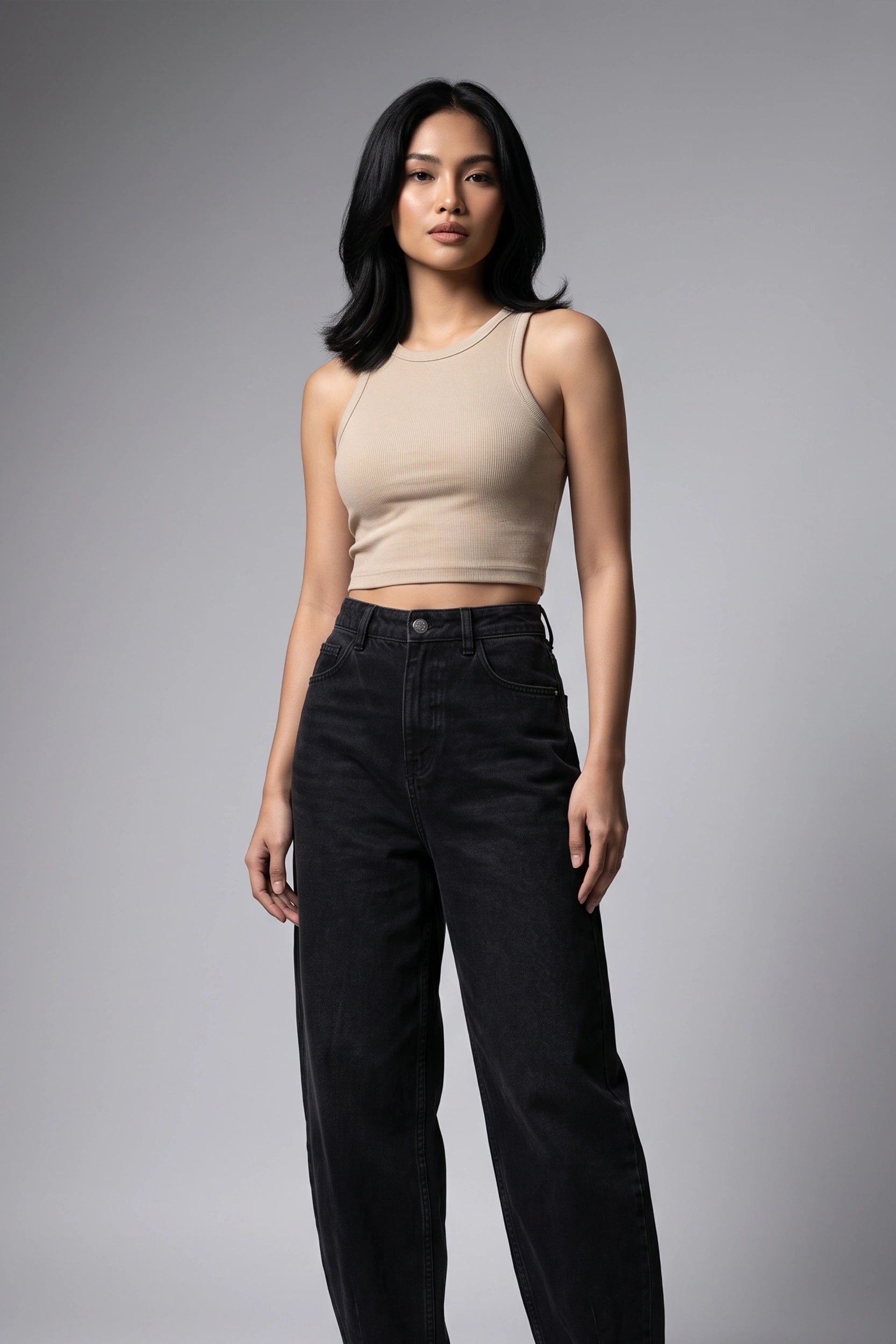 Ladies Rib Tank Top - Casual Everyday Wear