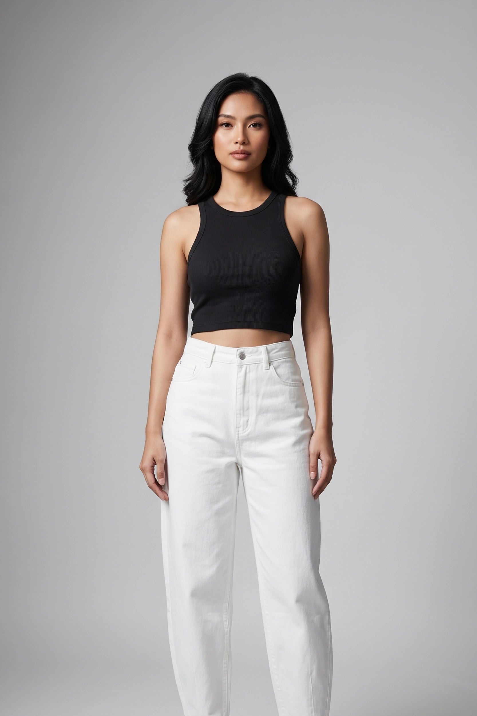 Ladies Rib Tank Top - Casual Everyday Wear