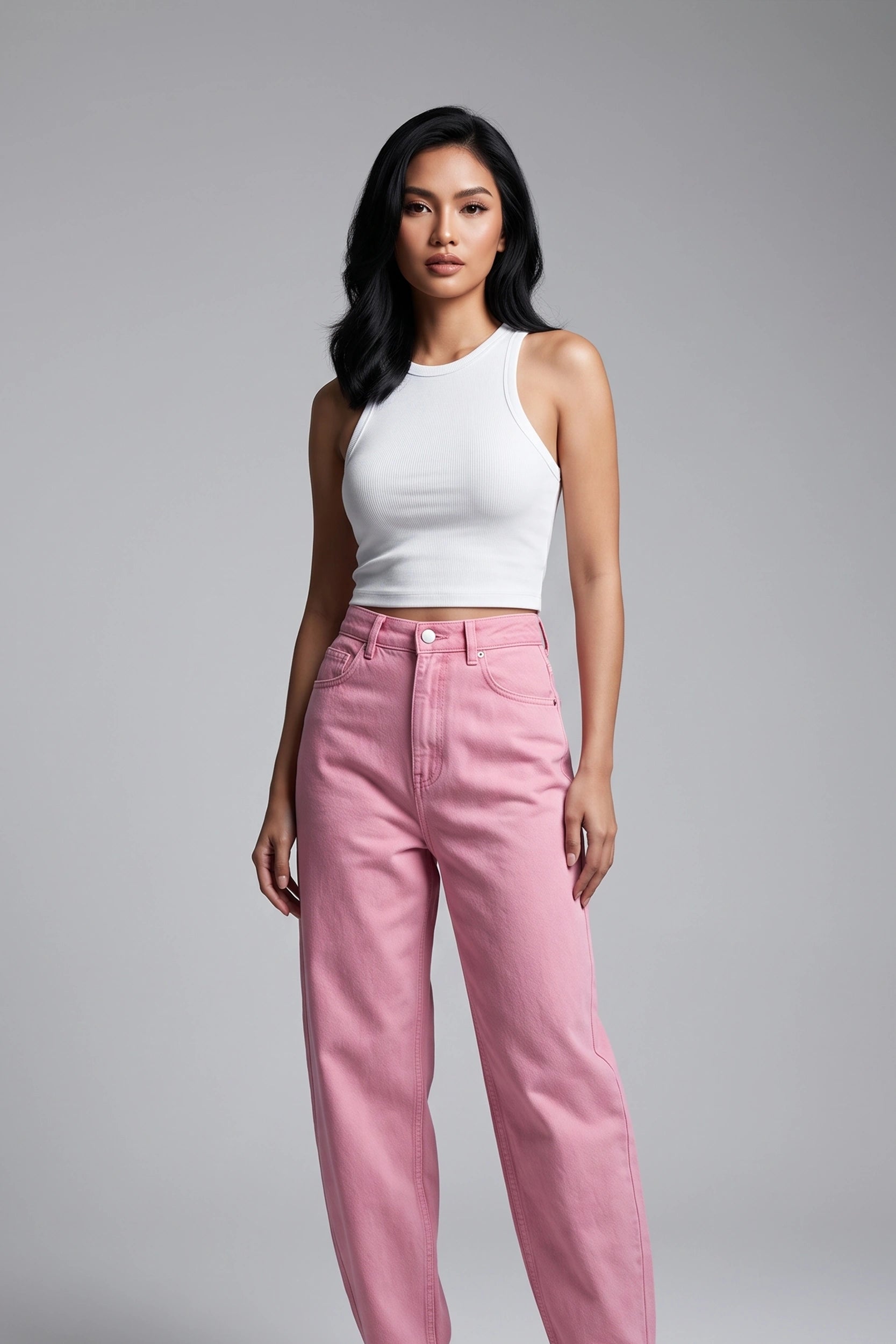 Ladies Rib Tank Top - Casual Everyday Wear
