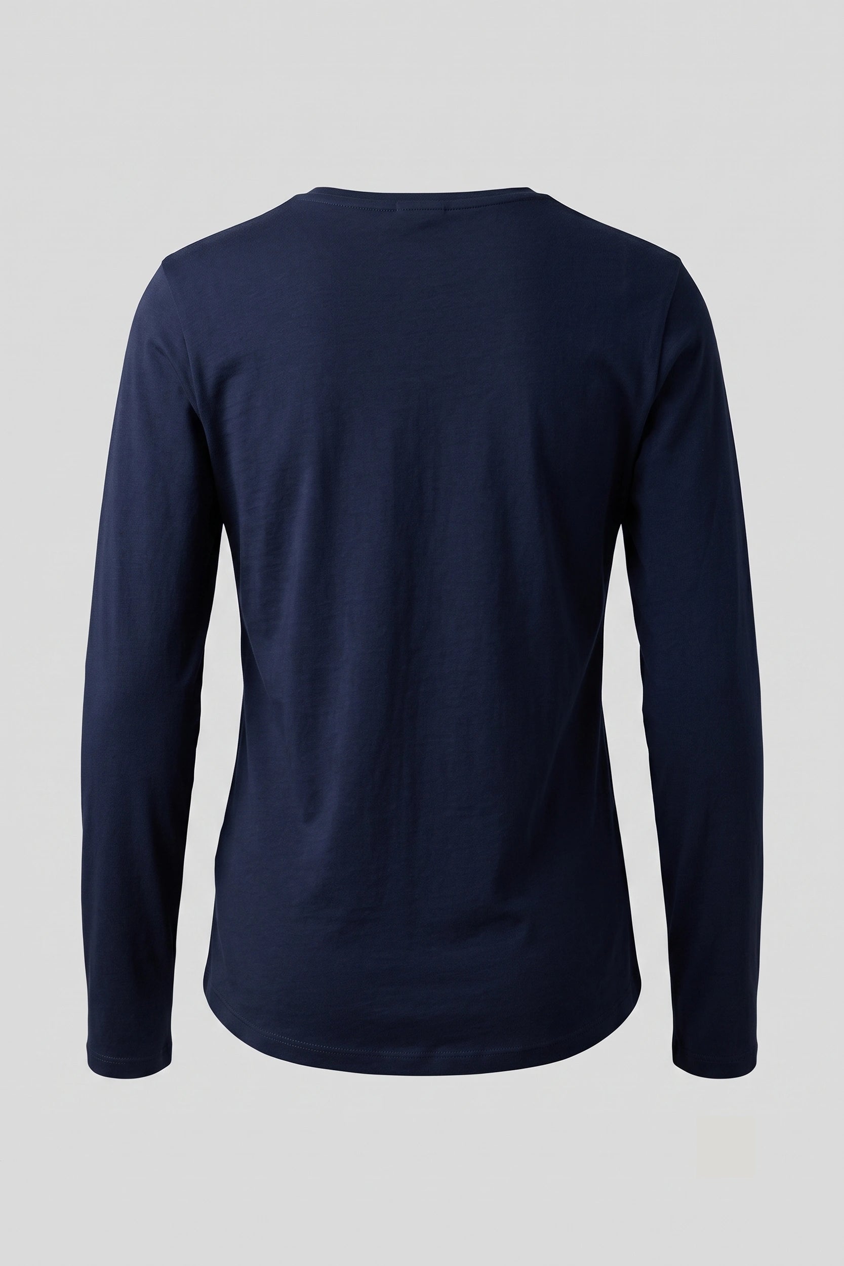 Ladies Round Neck Long Sleeve Top - Casual Everyday Wear