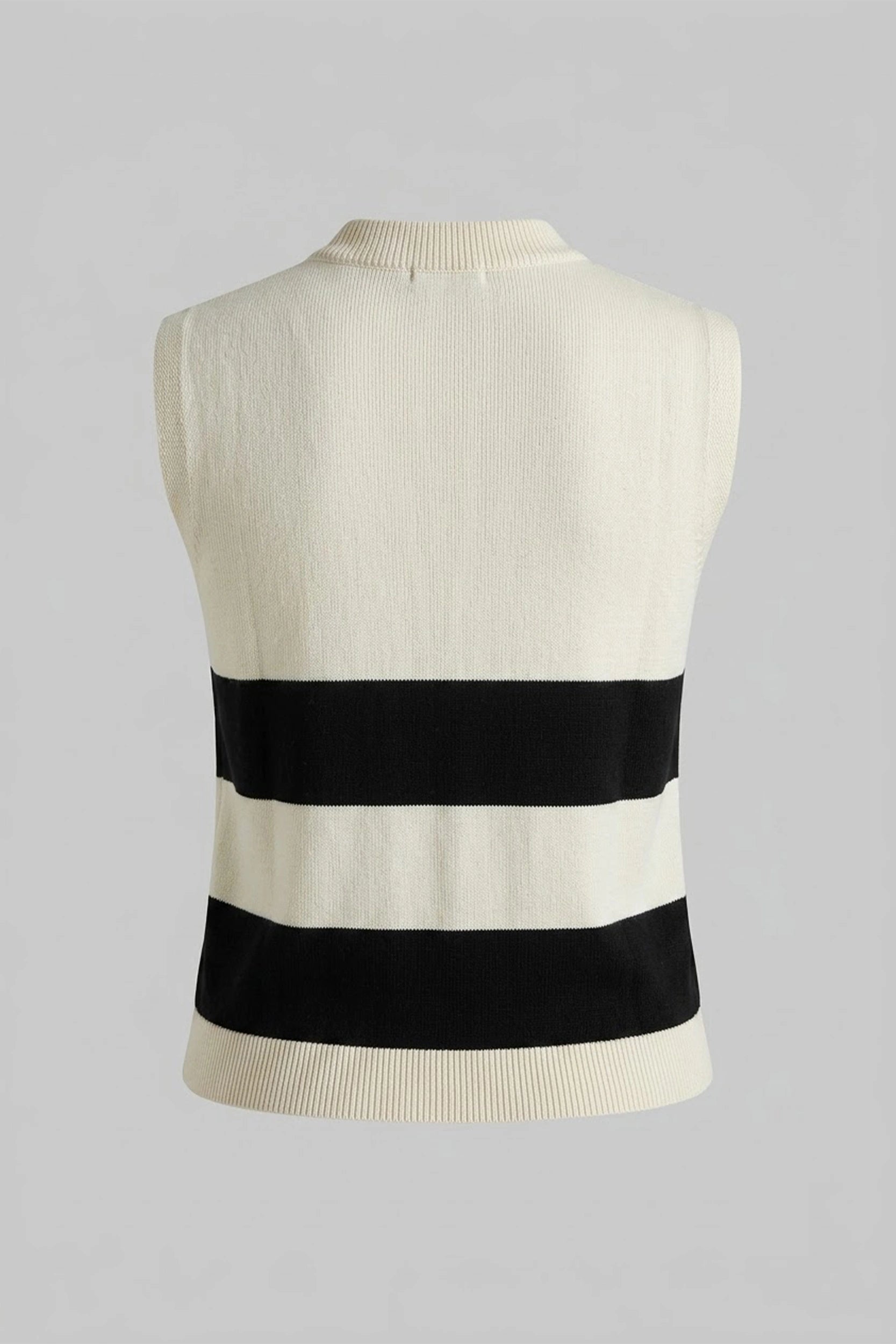 Ladies Sleeveless Knitted Front Button Vest
