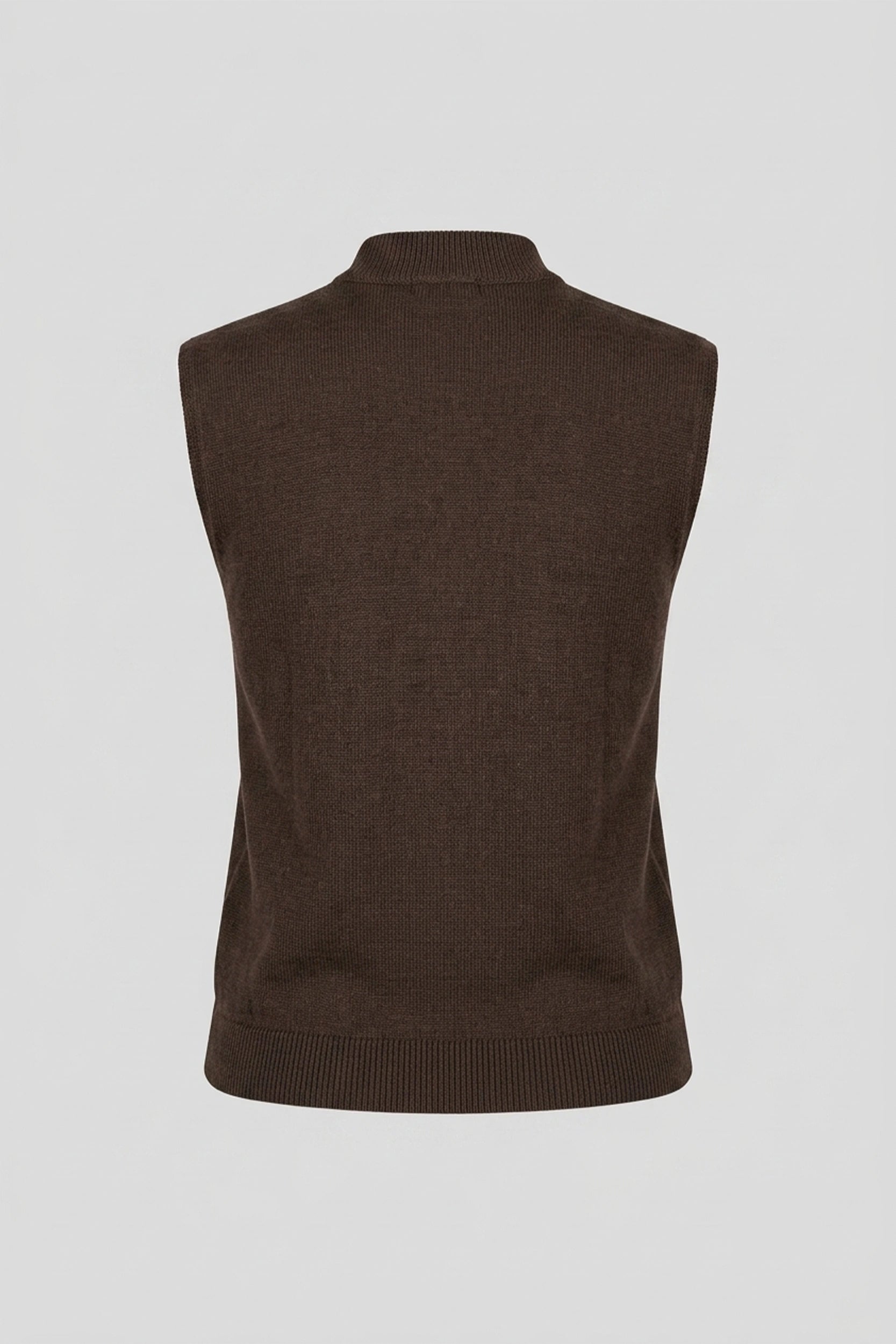 Ladies Sleeveless Knitted Front Button Vest