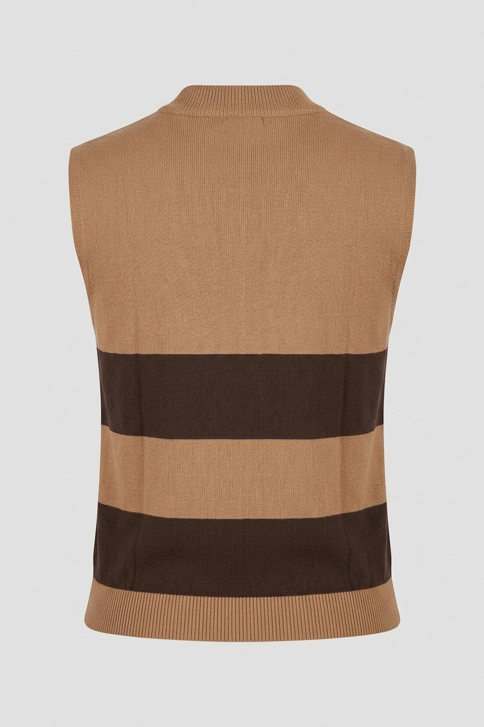 Ladies Sleeveless Knitted Front Button Vest